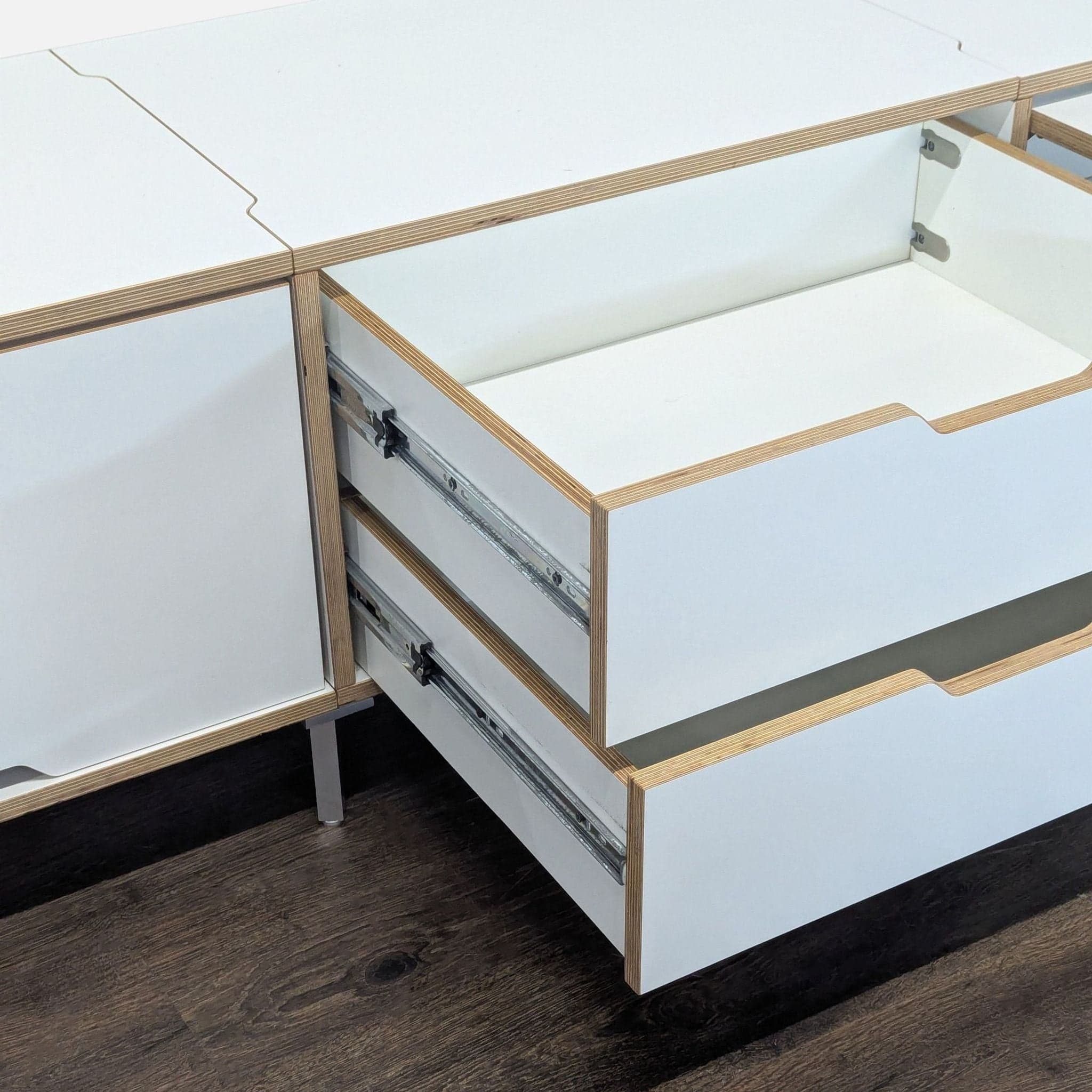 Scandinavian Designs White Cabinet with Storage - Thumbnail 7