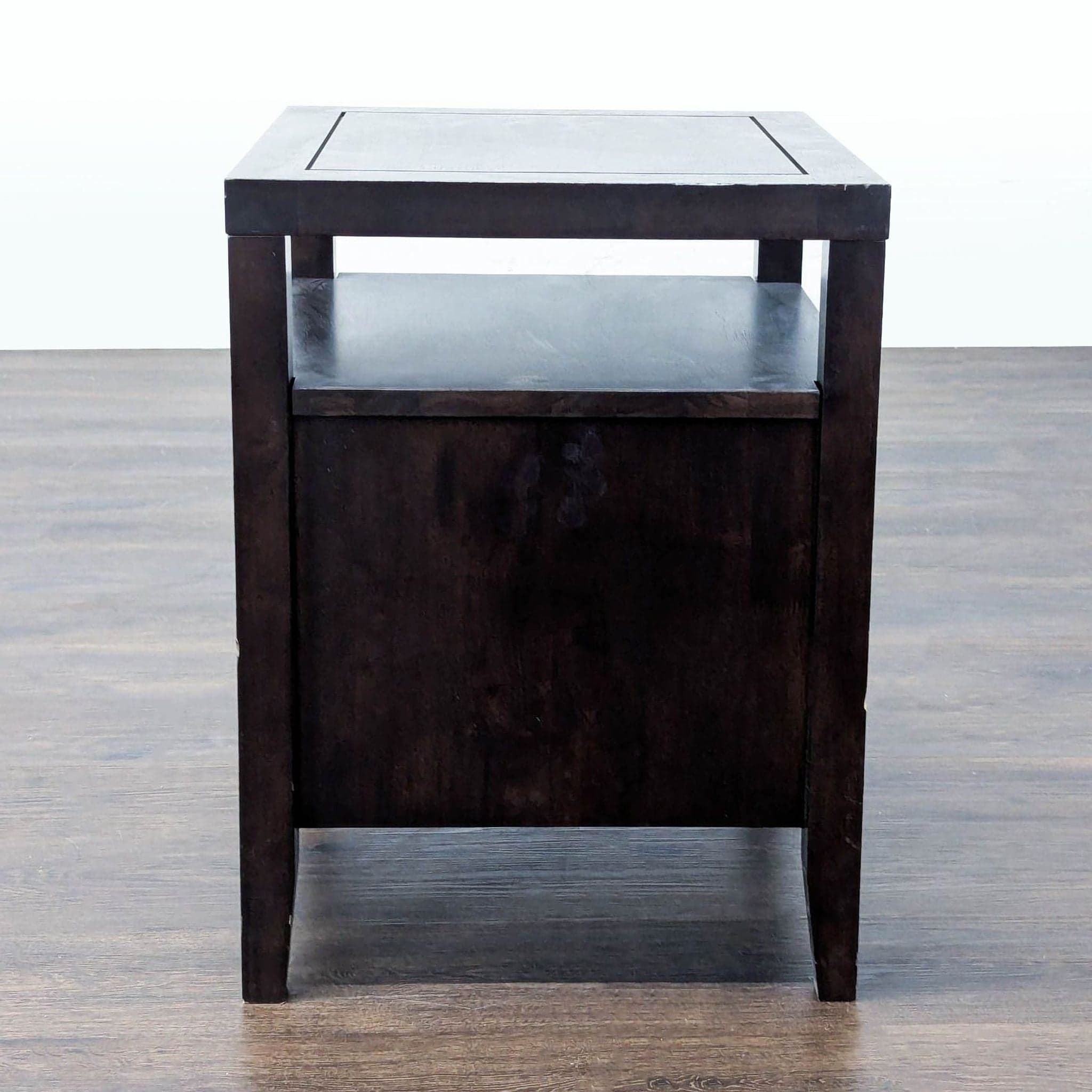 Two Drawer Nightstand with Open Shelf - Thumbnail 6