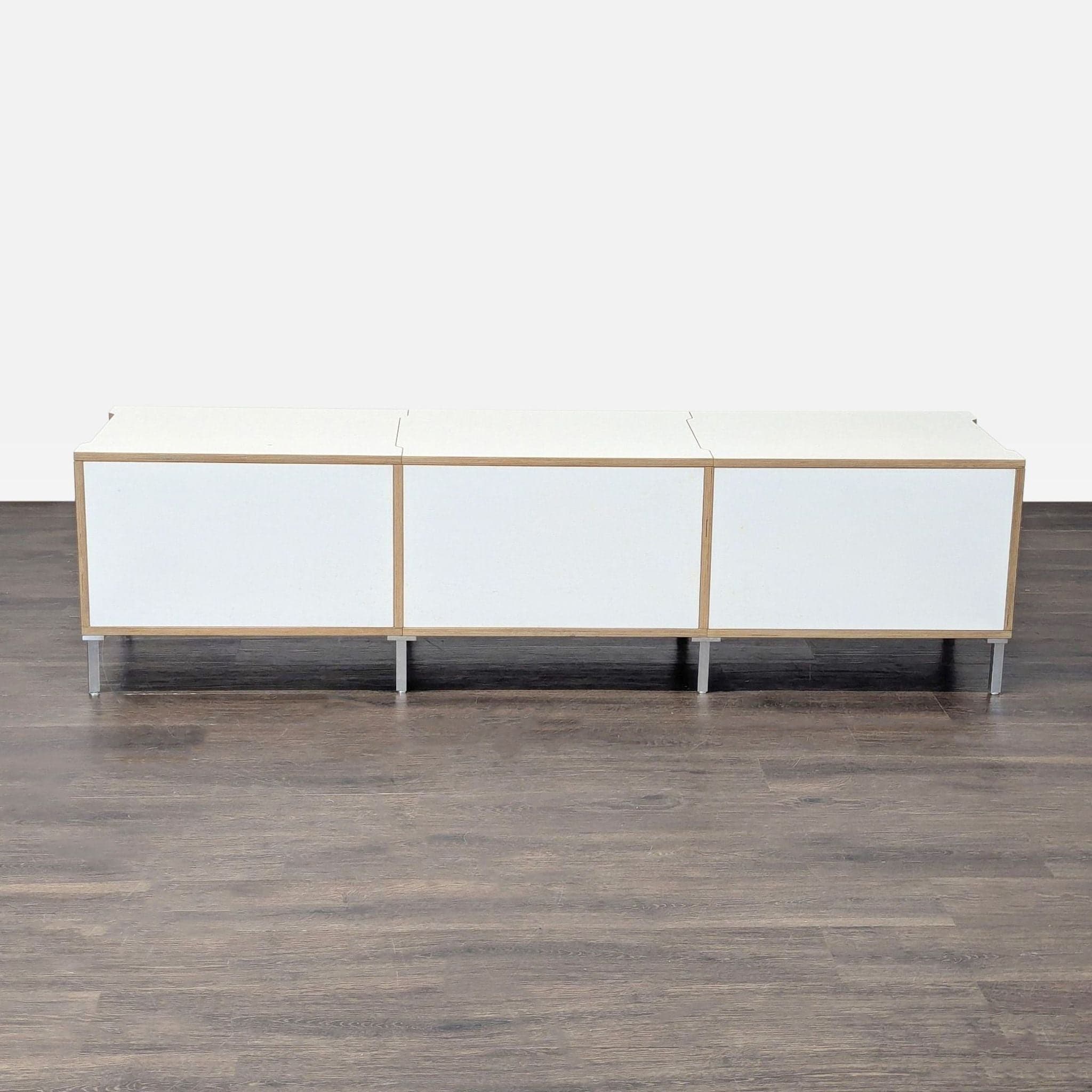 Scandinavian Designs White Cabinet with Storage - Thumbnail 6