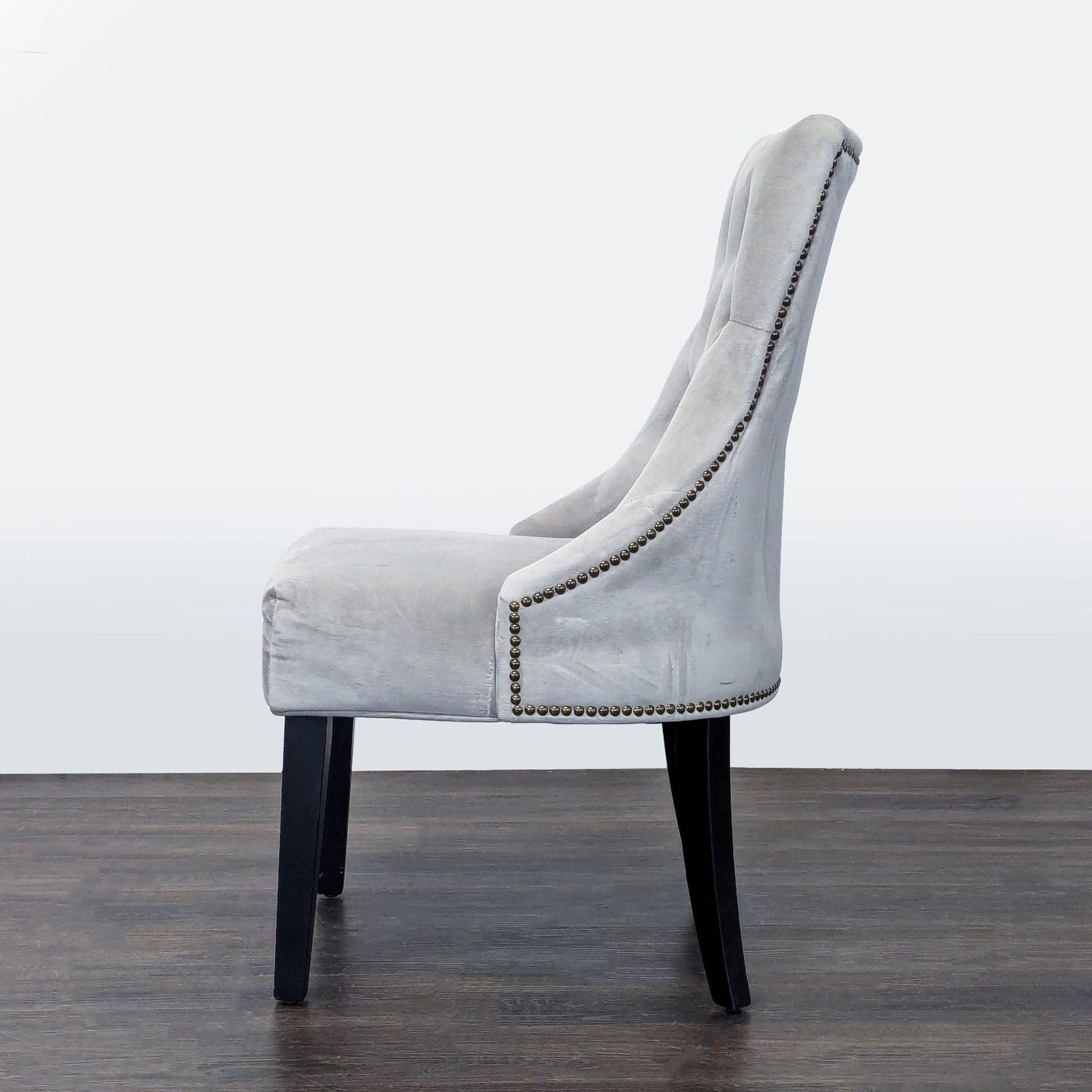 World Market Tufted Back Dining Chair with Nailhead Trim - Thumbnail 5