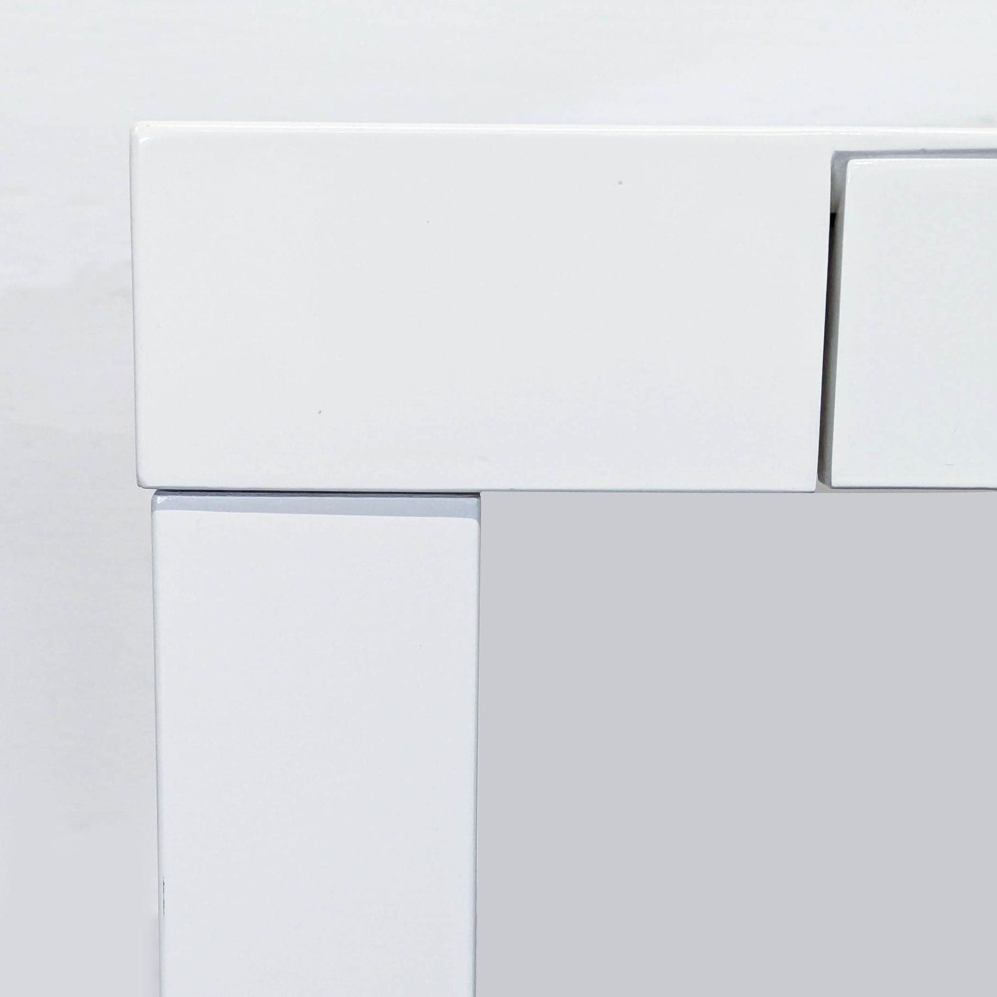 West Elm White Modern Desk with Sleek Minimalist Design - Thumbnail 5