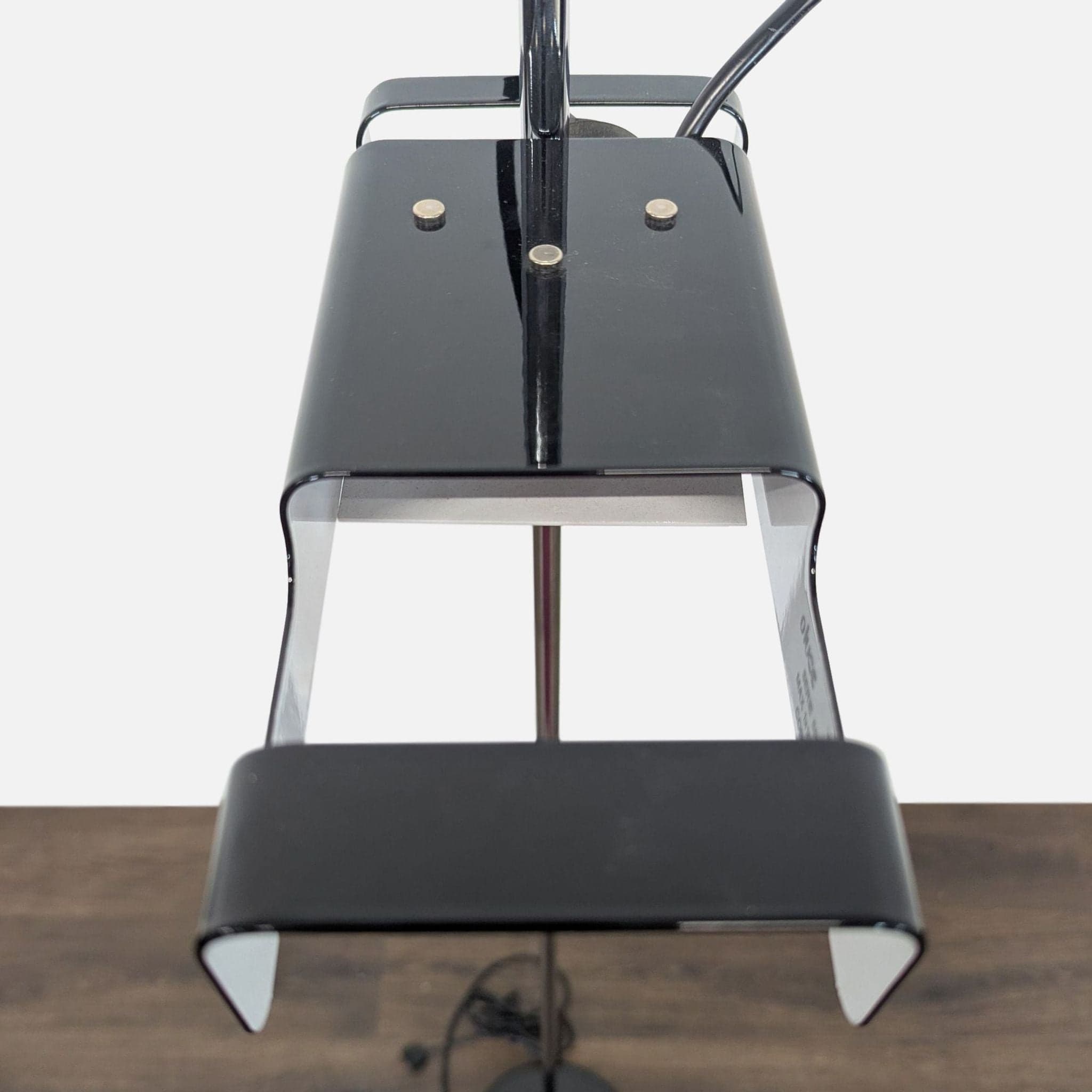 Joe Colombo for Oluce Vintage Chrome and Black Floor Lamp - Thumbnail 10