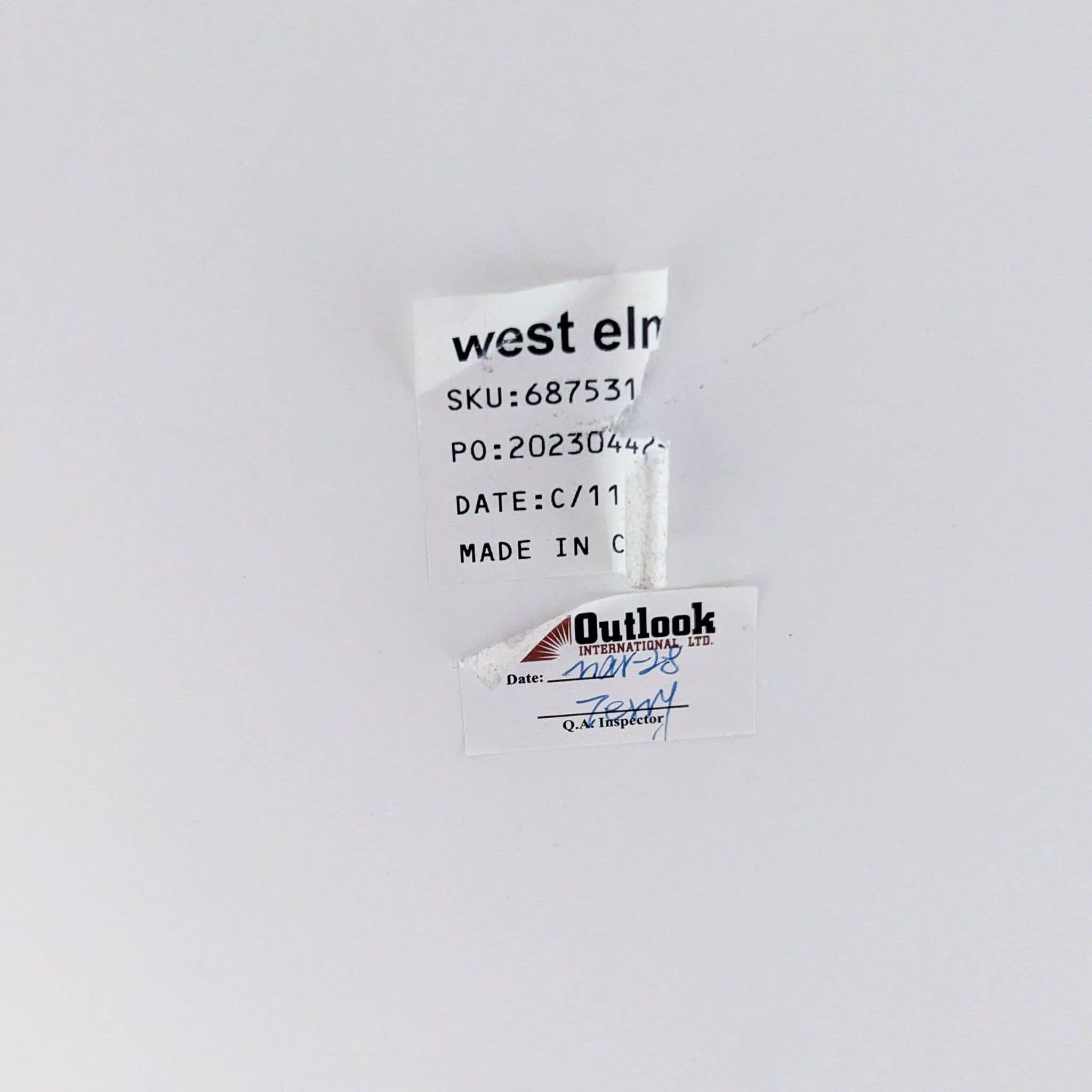 West Elm White Modern Desk with Sleek Minimalist Design - Thumbnail 10