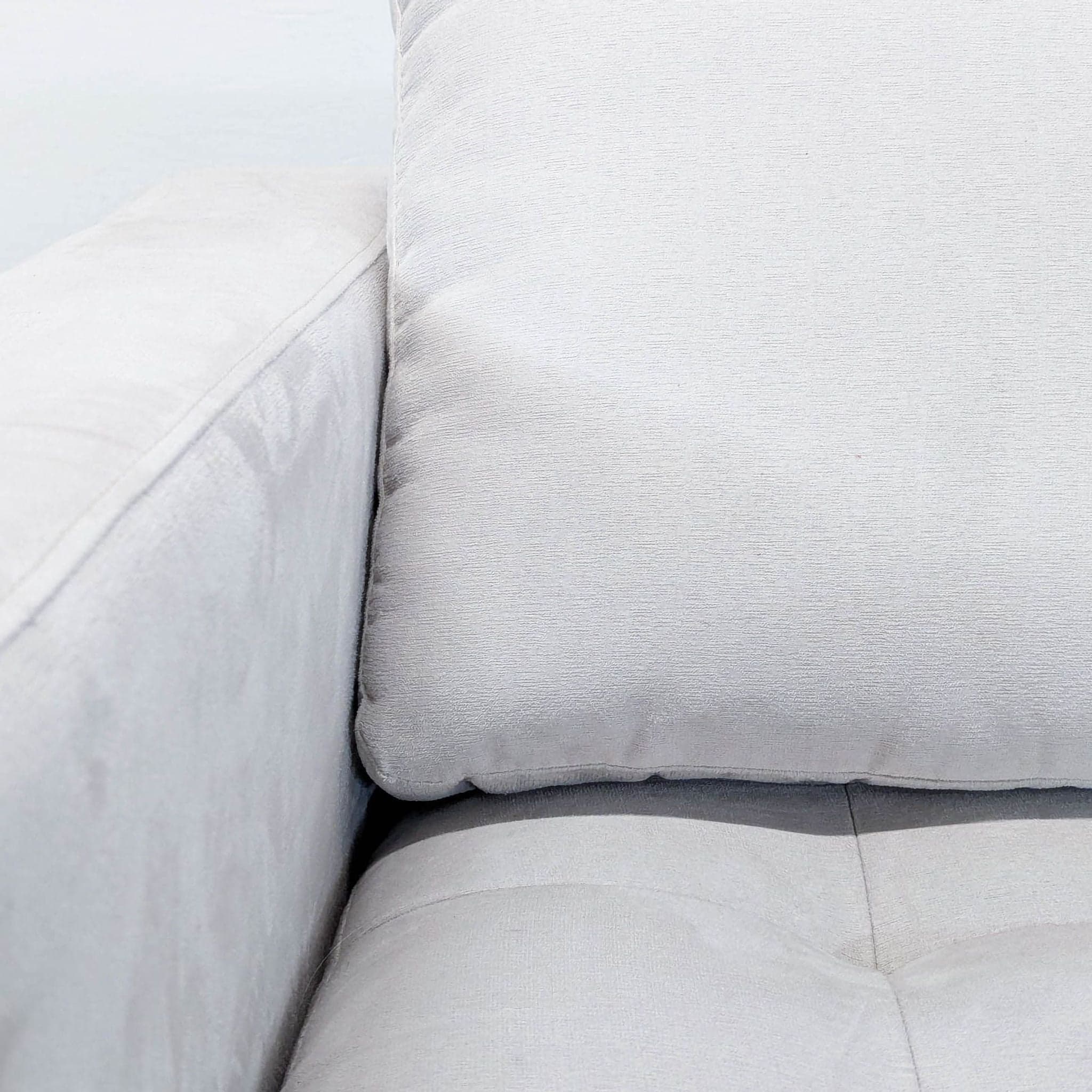 Modern White Lounge Chair with Metal Legs - Thumbnail 6