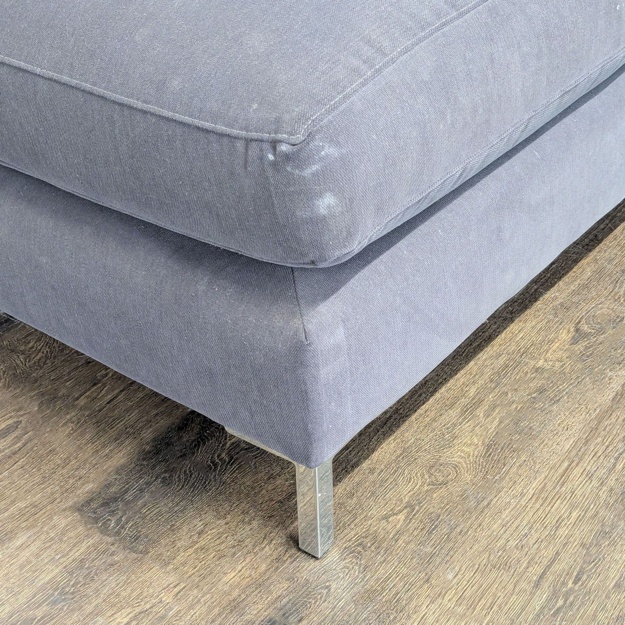 CB2 Modern Dark Gray Chaise Lounge Sofa - Thumbnail 5