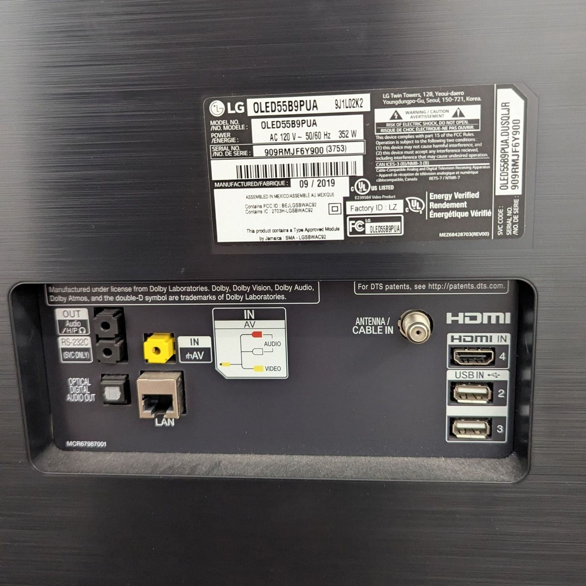 LG 55-Inch Flat Screen TV with Stand - Crisp Display, Tested Working - Thumbnail 3