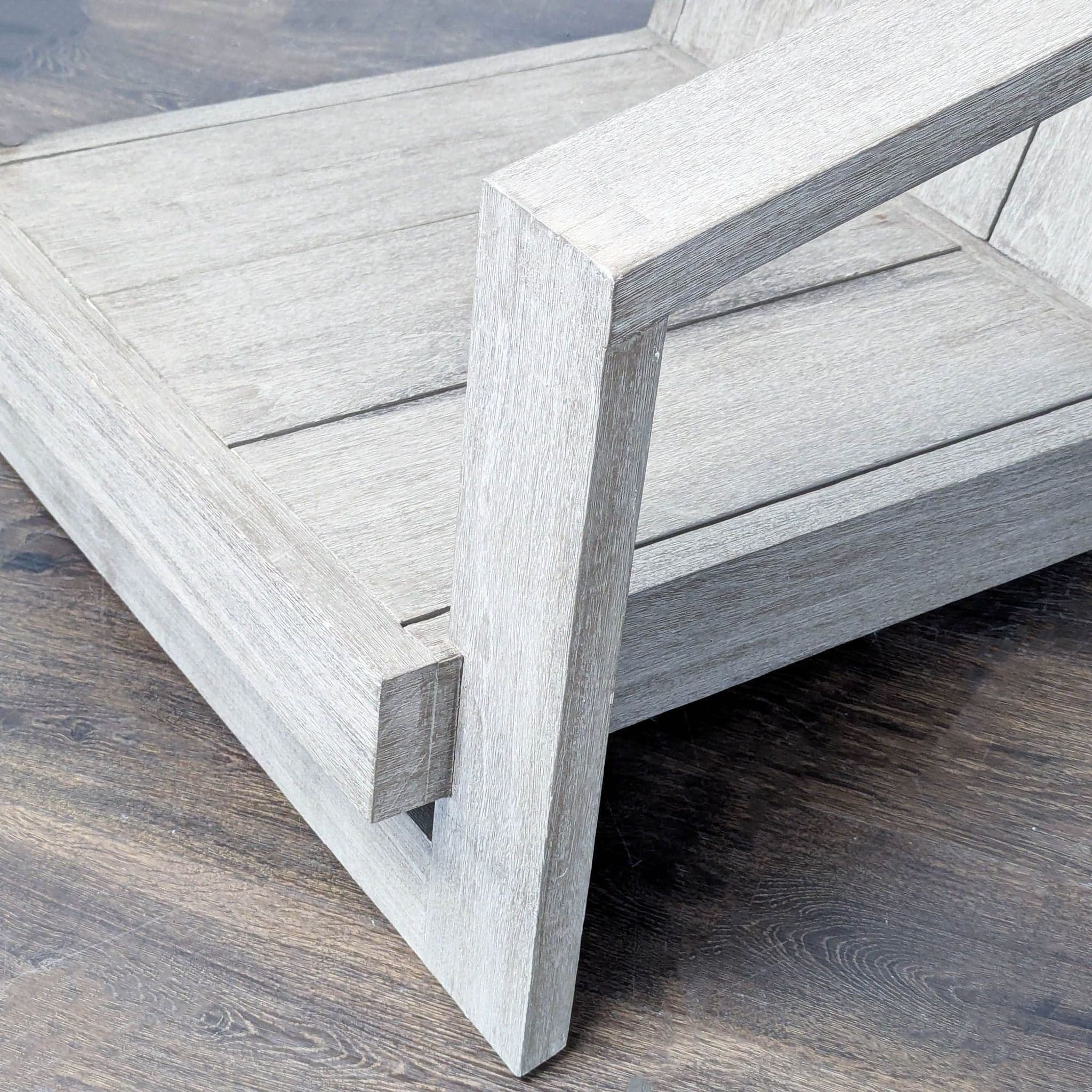 Restoration Hardware Weathered Teak Modern Outdoor Chair - Thumbnail 6