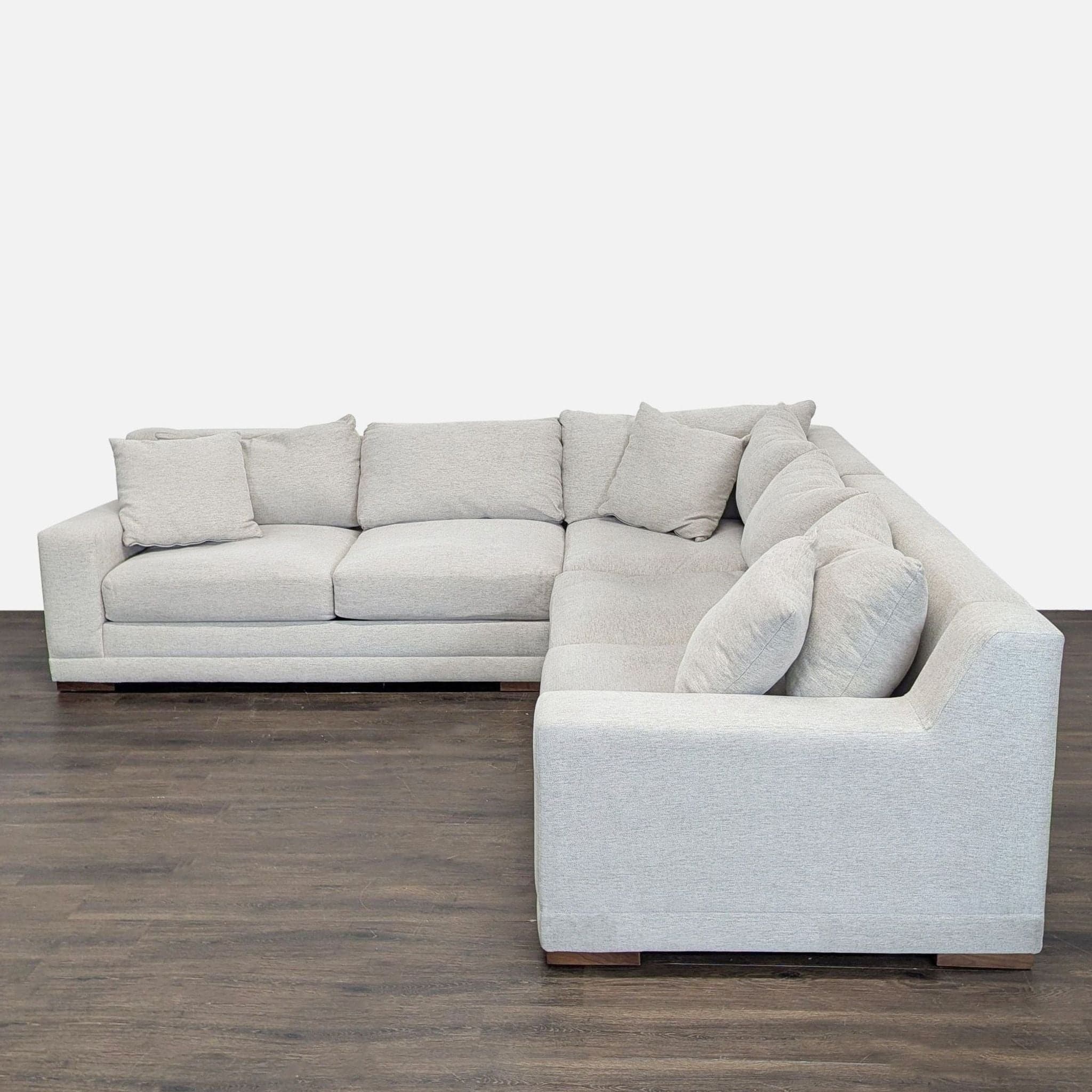 Living Spaces Everett II Modern L-Shaped Sectional Sofa - Thumbnail 2