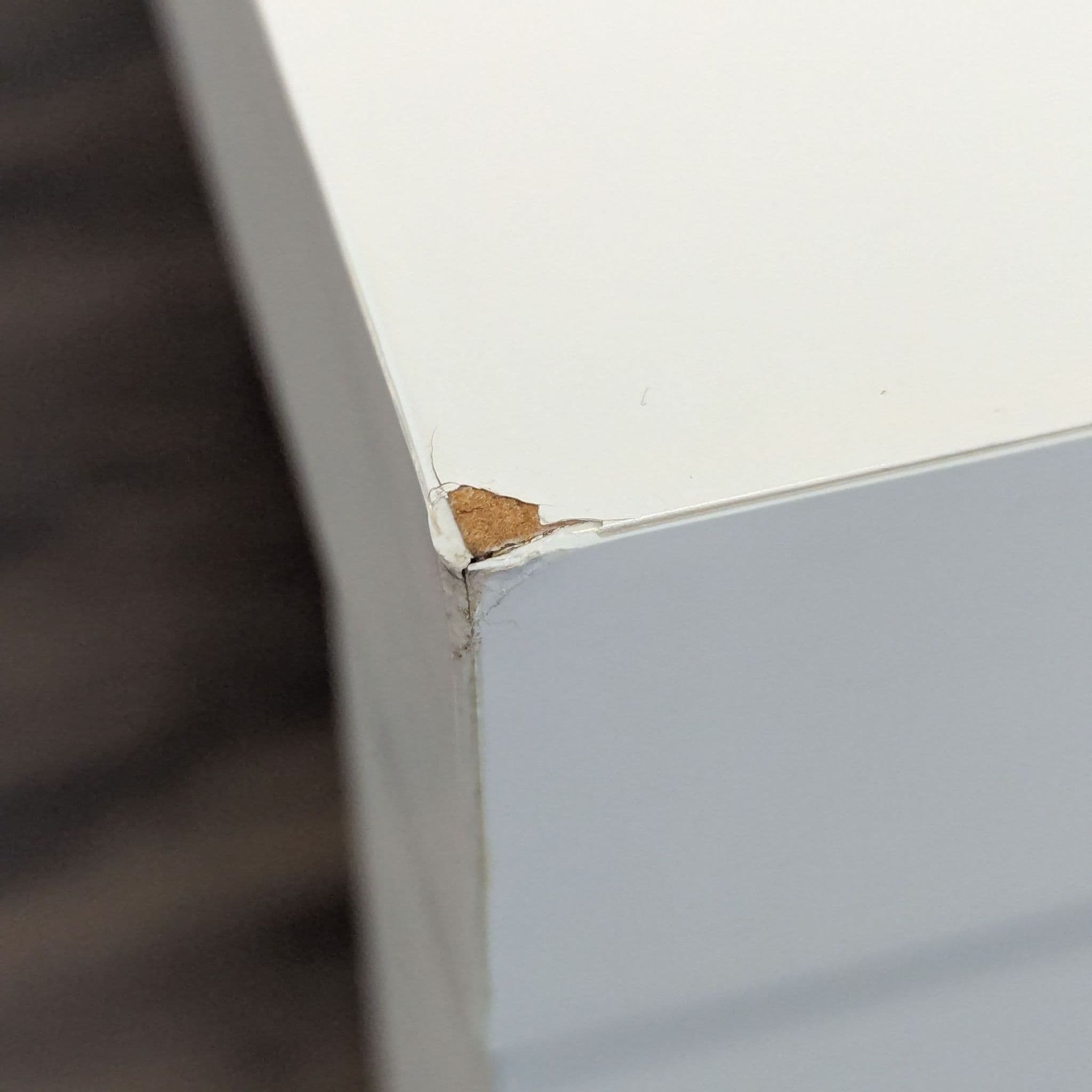 Wood Console Table in White Finish - Thumbnail 5