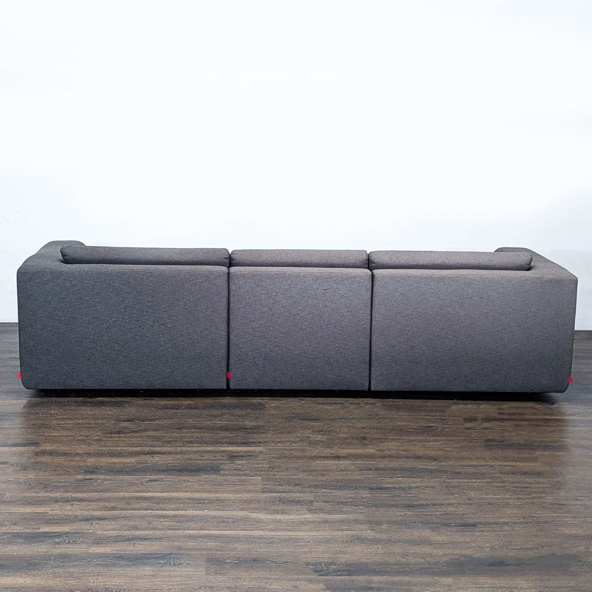 EQ3 Morten Dark Grey 4-Seat Sectional Sofa with Left Chaise - Thumbnail 4