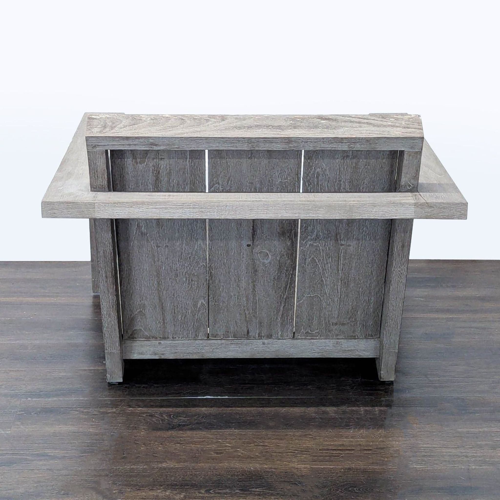 Restoration Hardware Weathered Teak Modern Outdoor Chair - Thumbnail 4