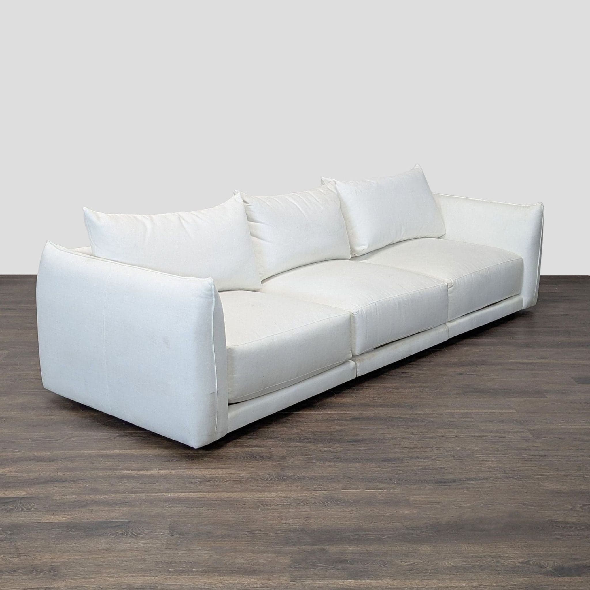 Maiden Home 3-Seat Sofa in White Upholstery - Thumbnail 2