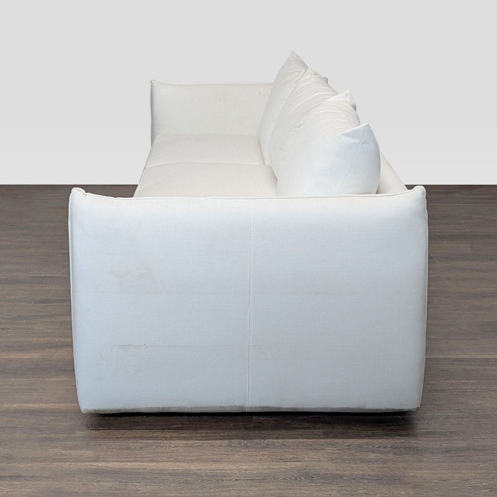 Maiden Home 3-Seat Sofa in White Upholstery - Thumbnail 3