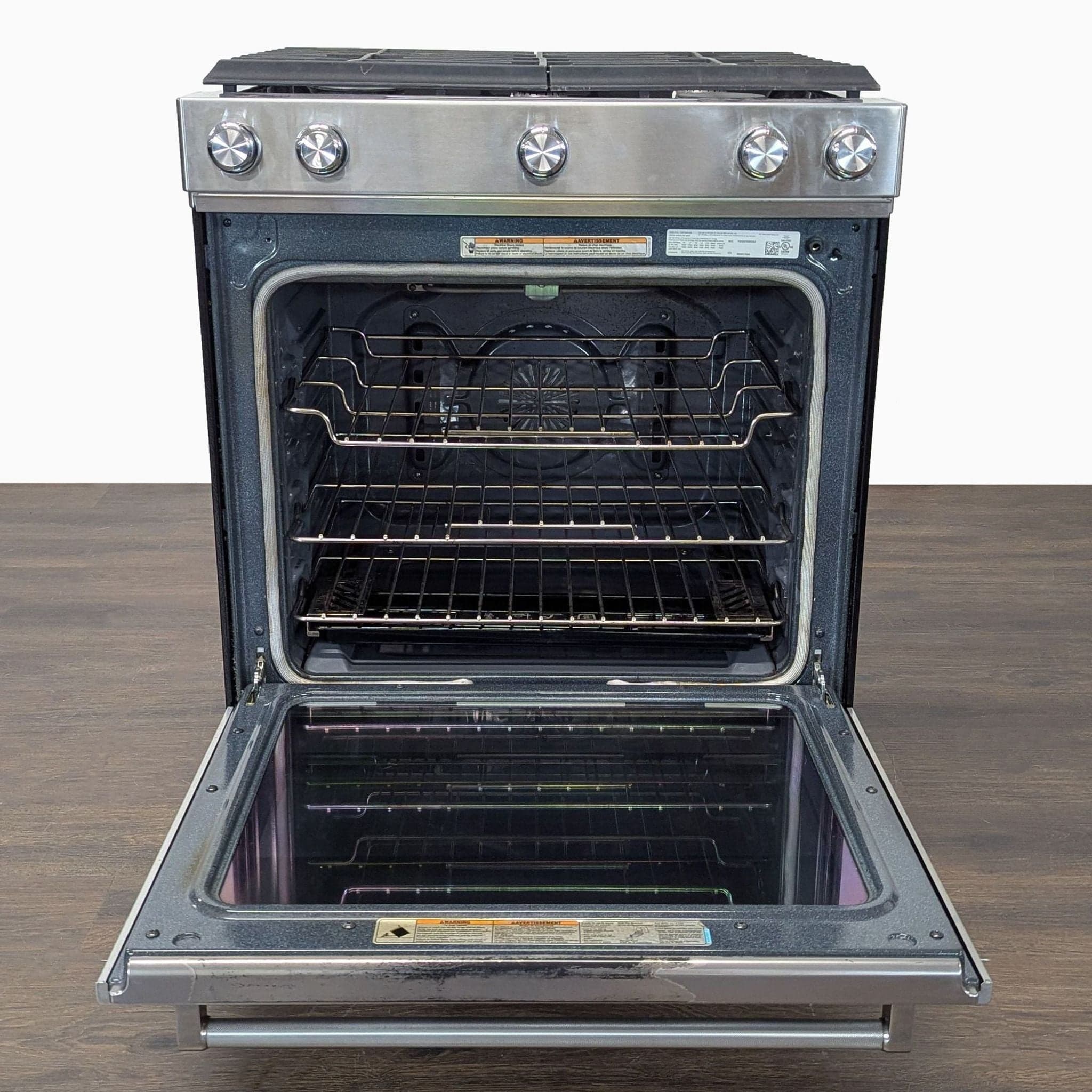 KitchenAid Stainless Steel Gas Range Oven with 5 Burners - Thumbnail 7