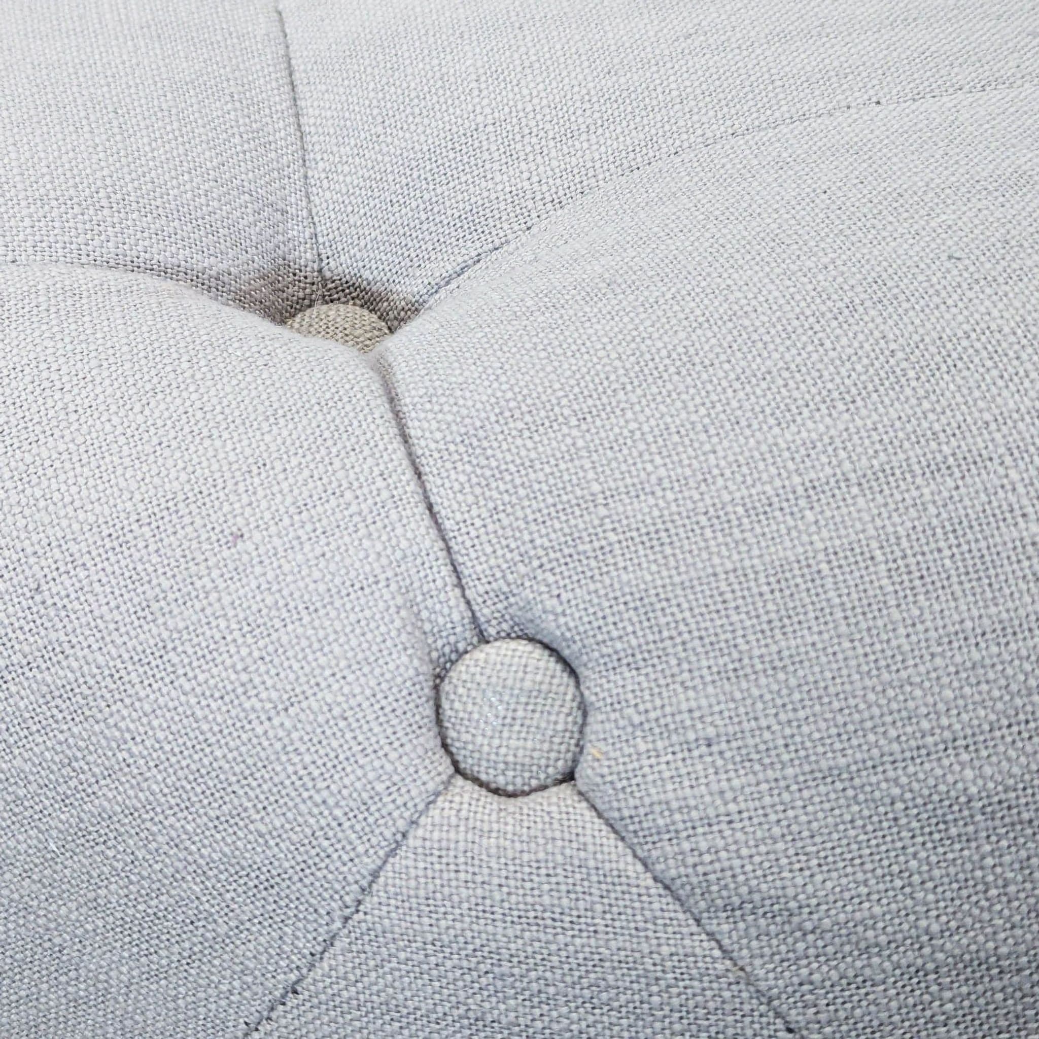 Button Tufted Upholstered Ottoman - Thumbnail 4