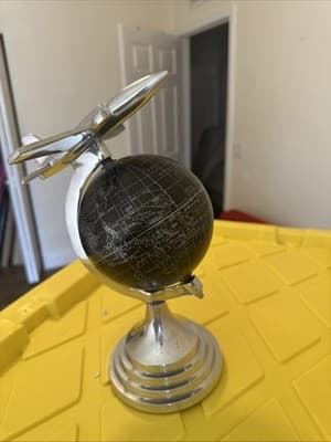 Small World Globe W/ Jet Plane - Thumbnail 4