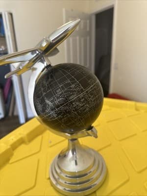 Small World Globe W/ Jet Plane - Thumbnail 3