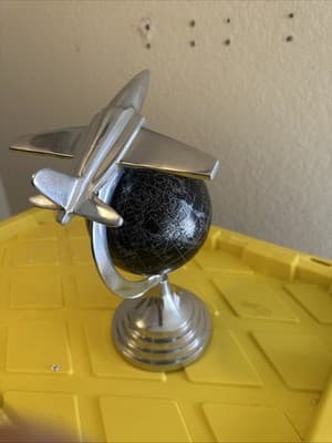 Small World Globe W/ Jet Plane - Thumbnail 2