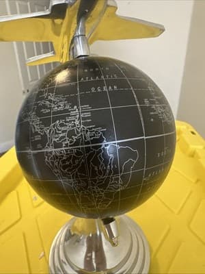 Small World Globe W/ Jet Plane - Thumbnail 6