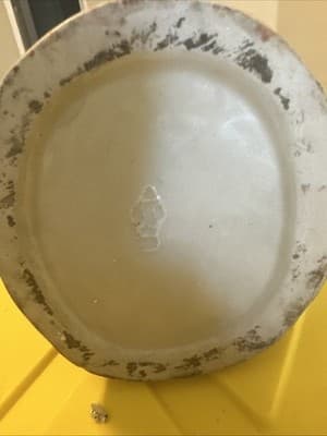 Vintage Porcelain Monkey Teapot w/ Blank English Registry Mark on Base- on Cover - Thumbnail 6