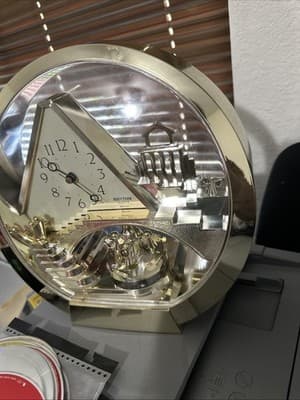 Rhythm Quartz Gold Decorative Angels On Stairway To Heaven Table Clock WORKS - Thumbnail 5
