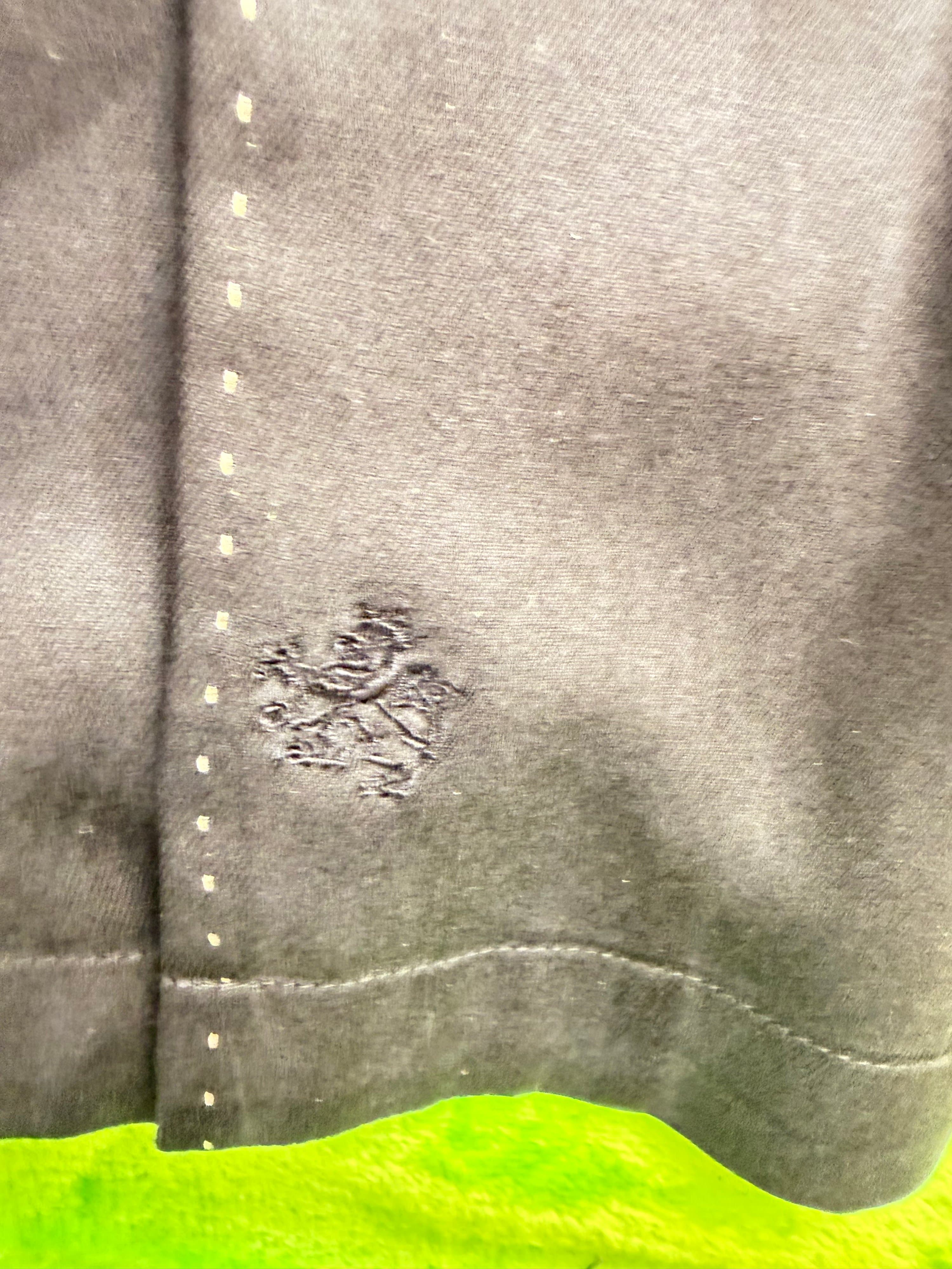 Nat Nast Luxury Originals 100% Silk Camp Shirt Mens XL Charcoal Gray - Thumbnail 7