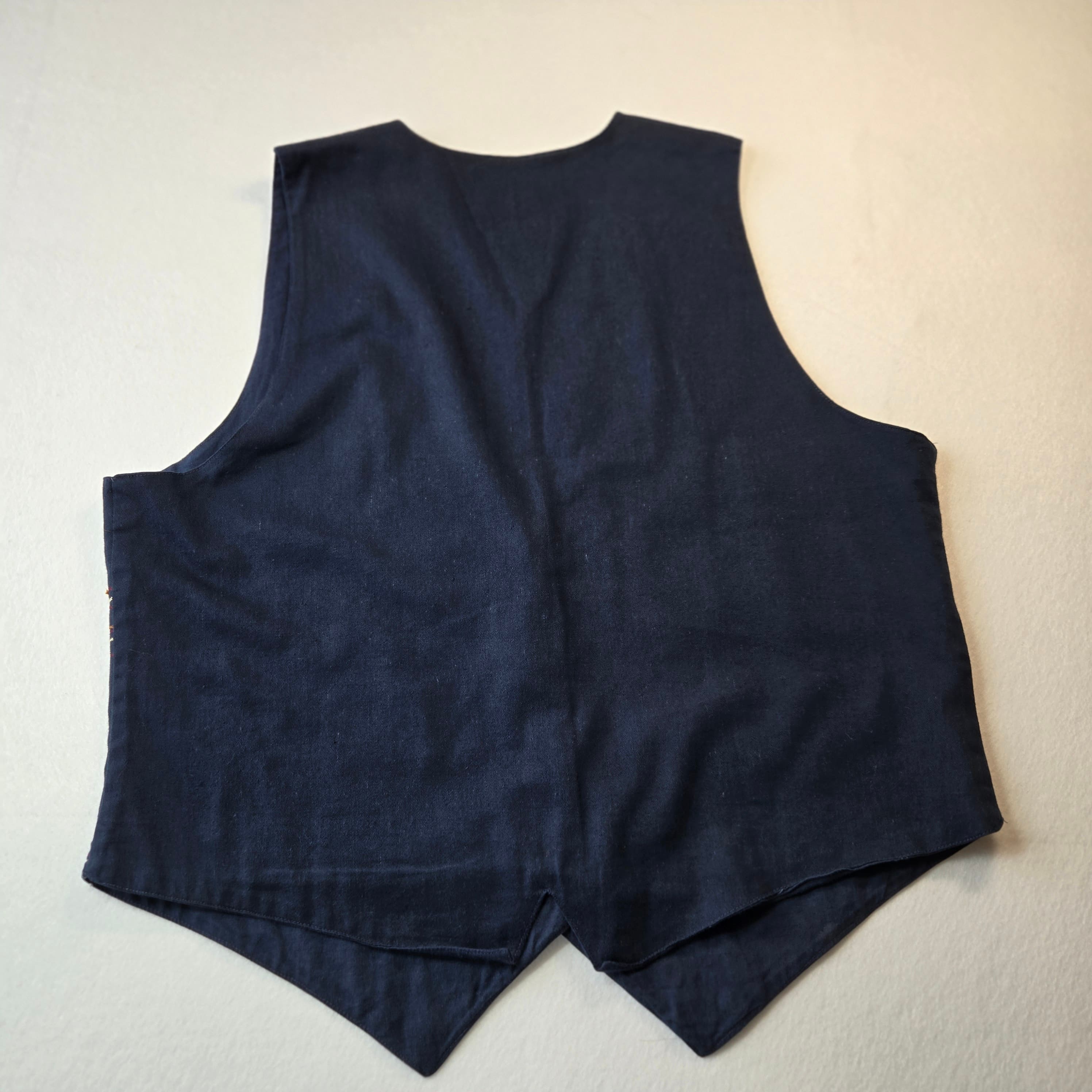 Solutions Embroidered Vest Size L 100% Cotton - Thumbnail 2