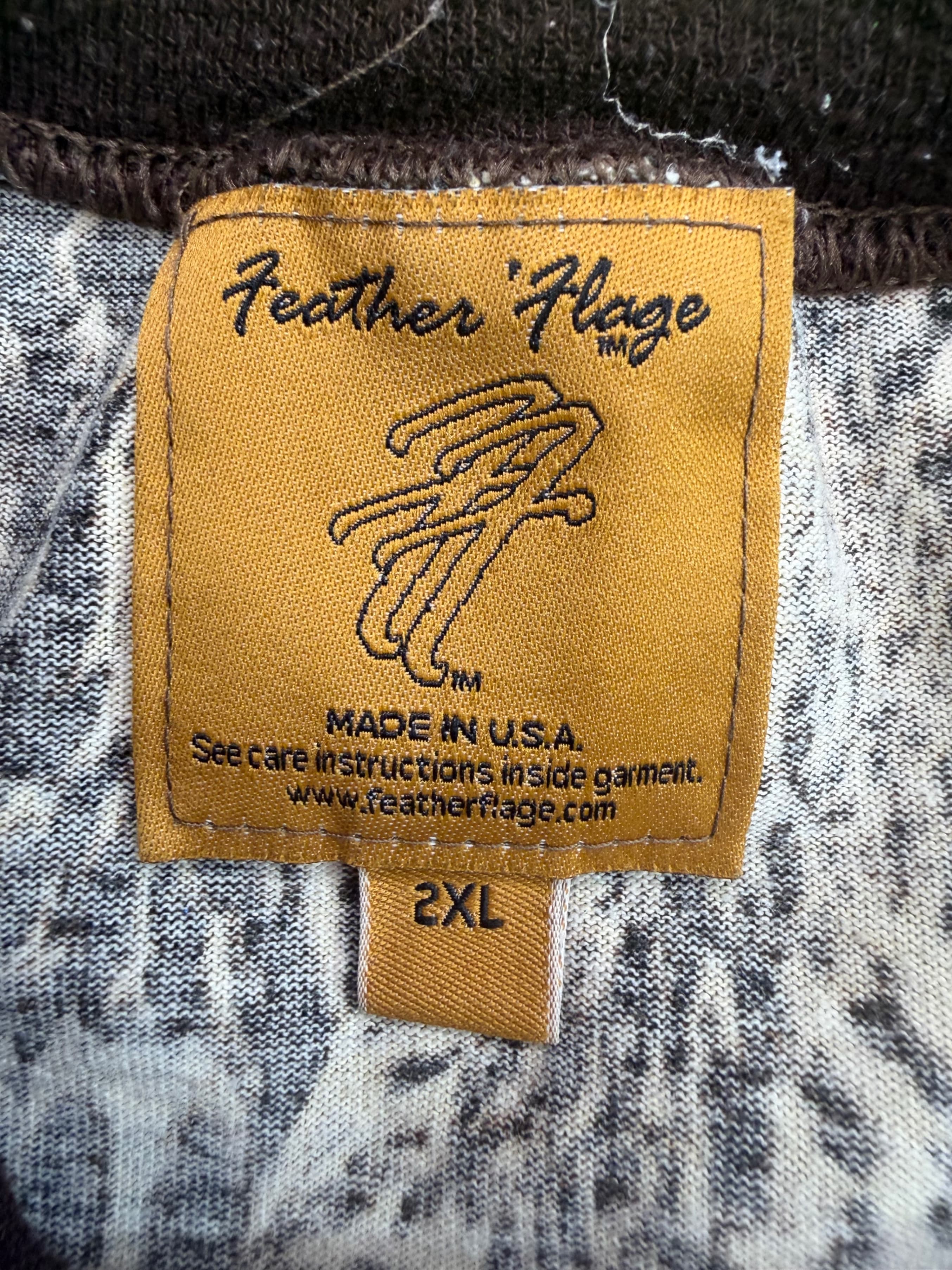 Vtg Feather Flage Ducks in a Row Camo LS Shirt Mens 2XL USA - Thumbnail 3