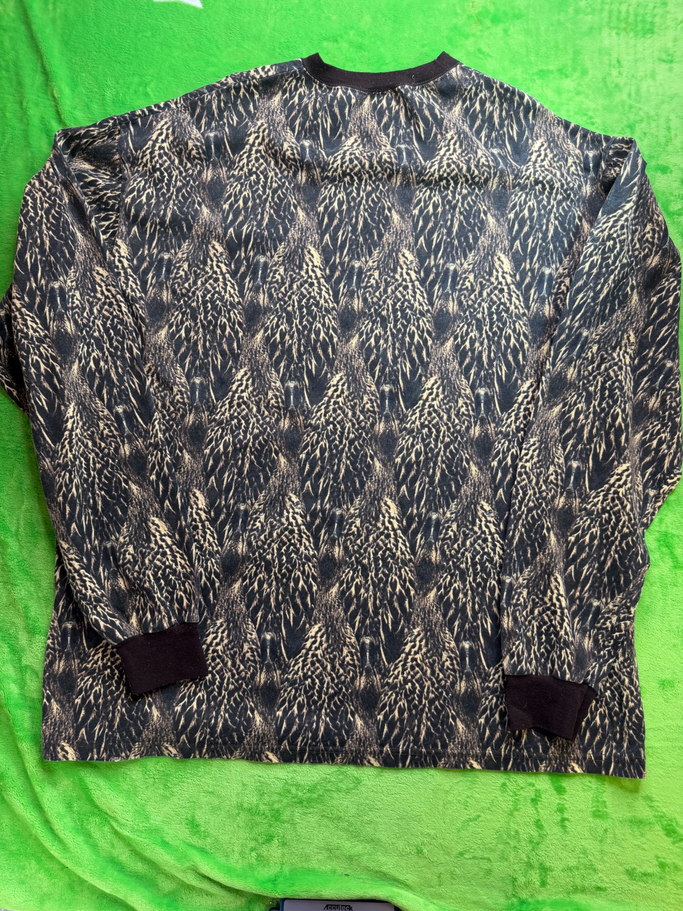Vtg Feather Flage Ducks in a Row Camo LS Shirt Mens 2XL USA - Thumbnail 2