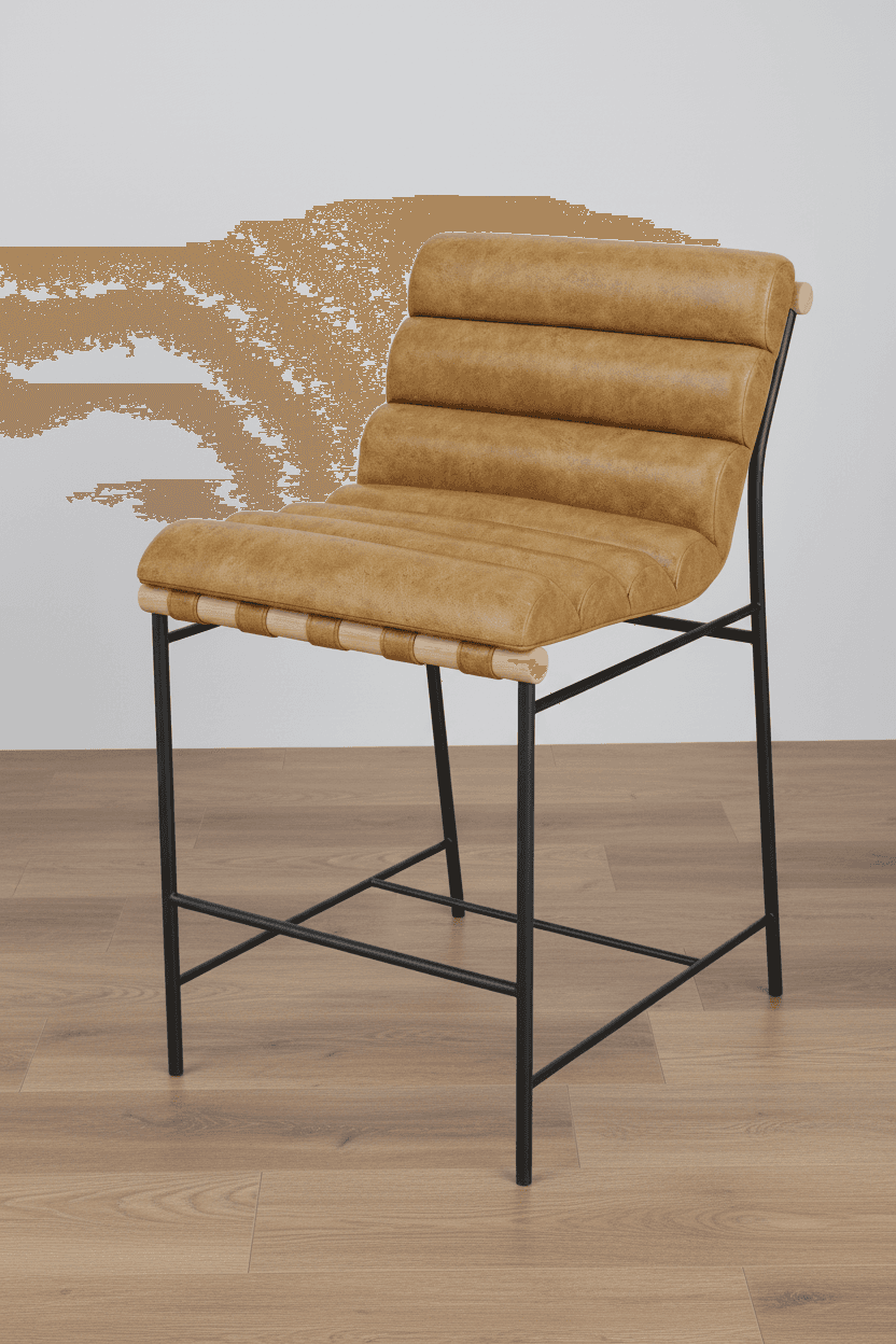Denver Modern Vail Counter Stool / Sunflower Walnut FFE-1105 - Thumbnail 2