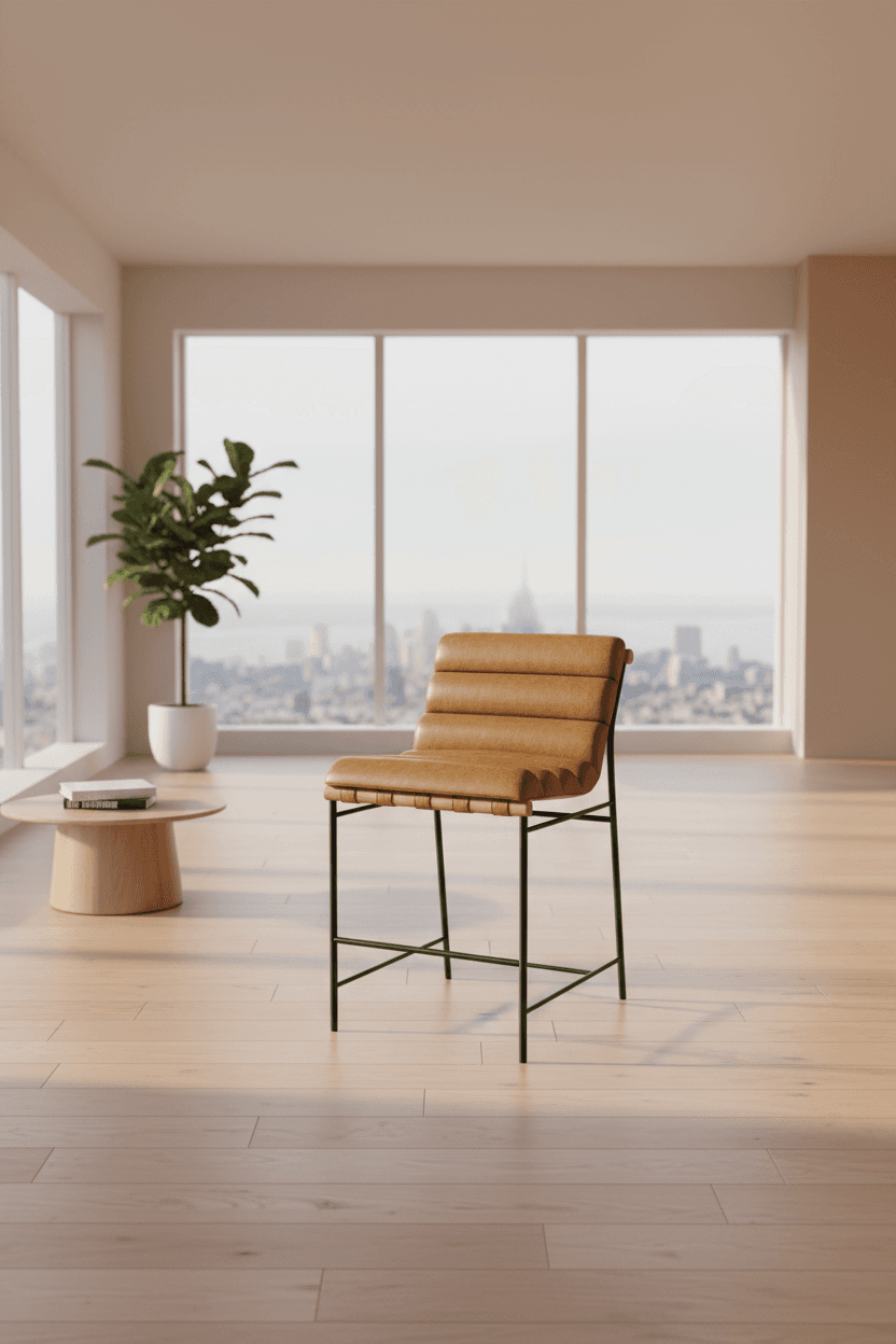 Denver Modern Vail Counter Stool / Sunflower Walnut FFE-1105
