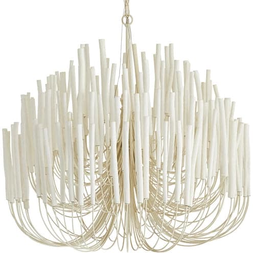 AH Home Tilda 6 Light 36 inch White Chandelier Ceiling Light, Large FFE-1443 - Thumbnail 5
