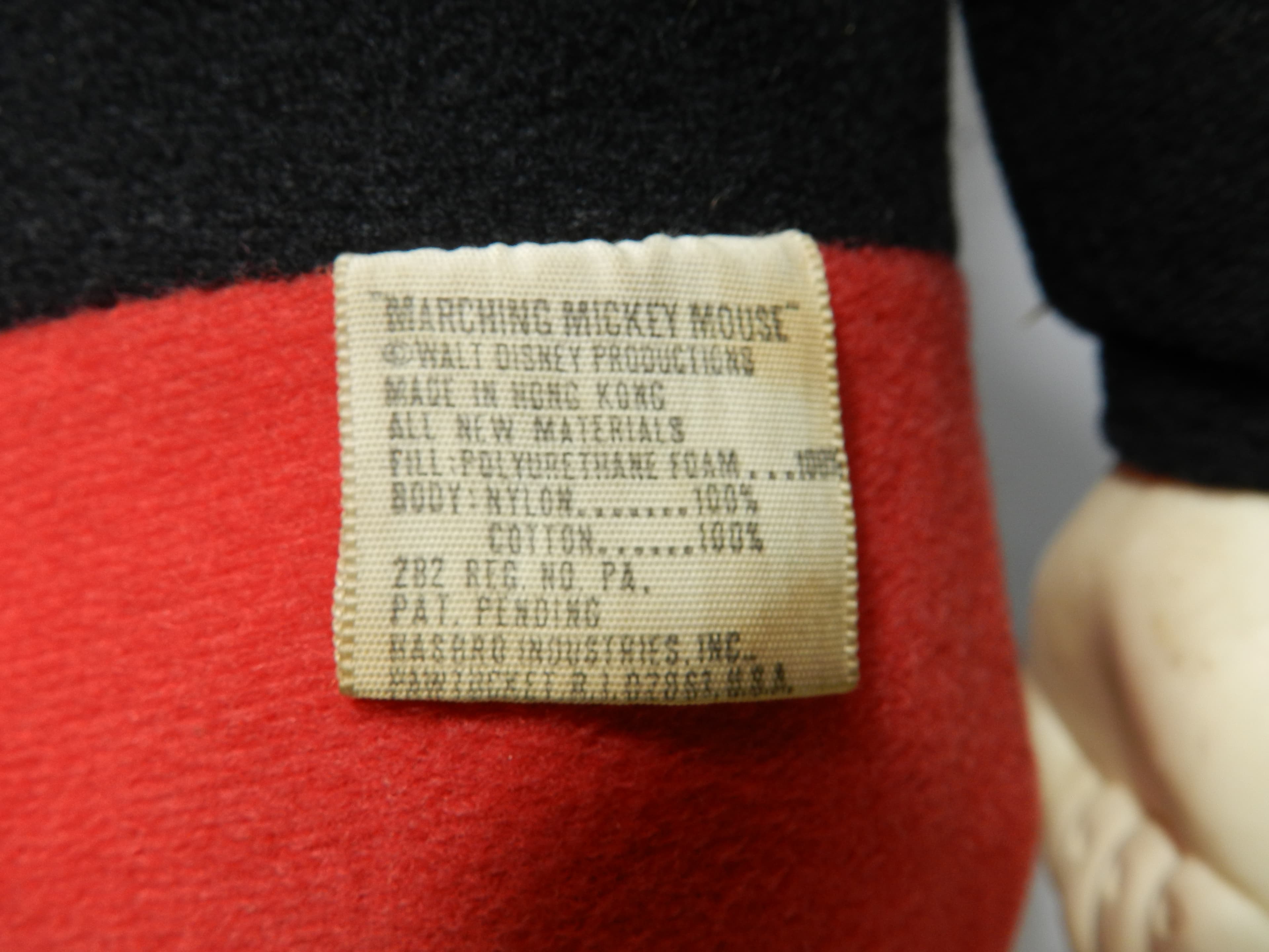 Vintage Disney MARCHING MICKEY MOUSE Walking 18" Doll 1975 Hasbro Plush (M91S) - Thumbnail 11