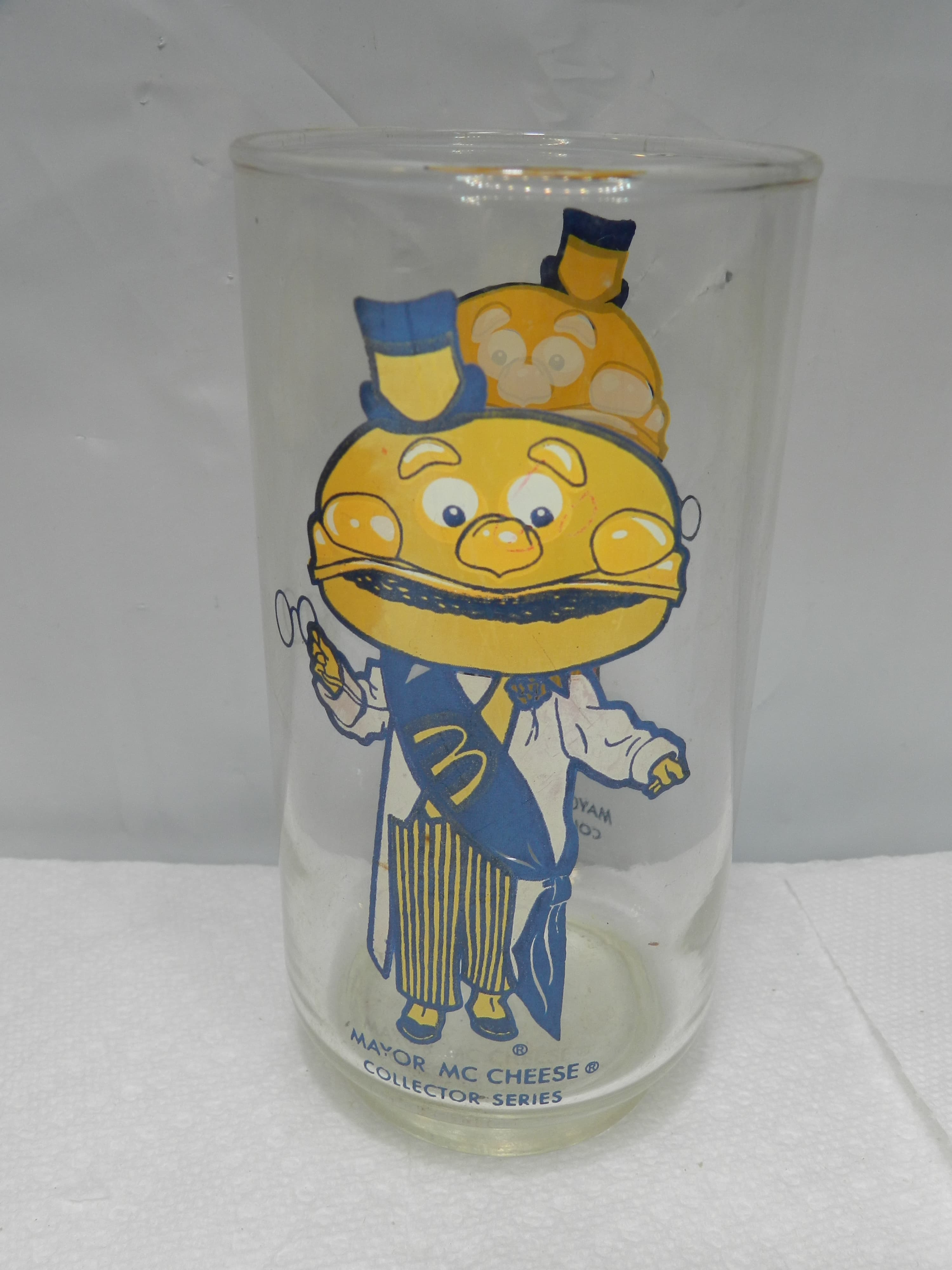 Vintage 1970s McDonald's Collector Series Glass Tumbler Mayor McCheese  (M94S) - Thumbnail 2