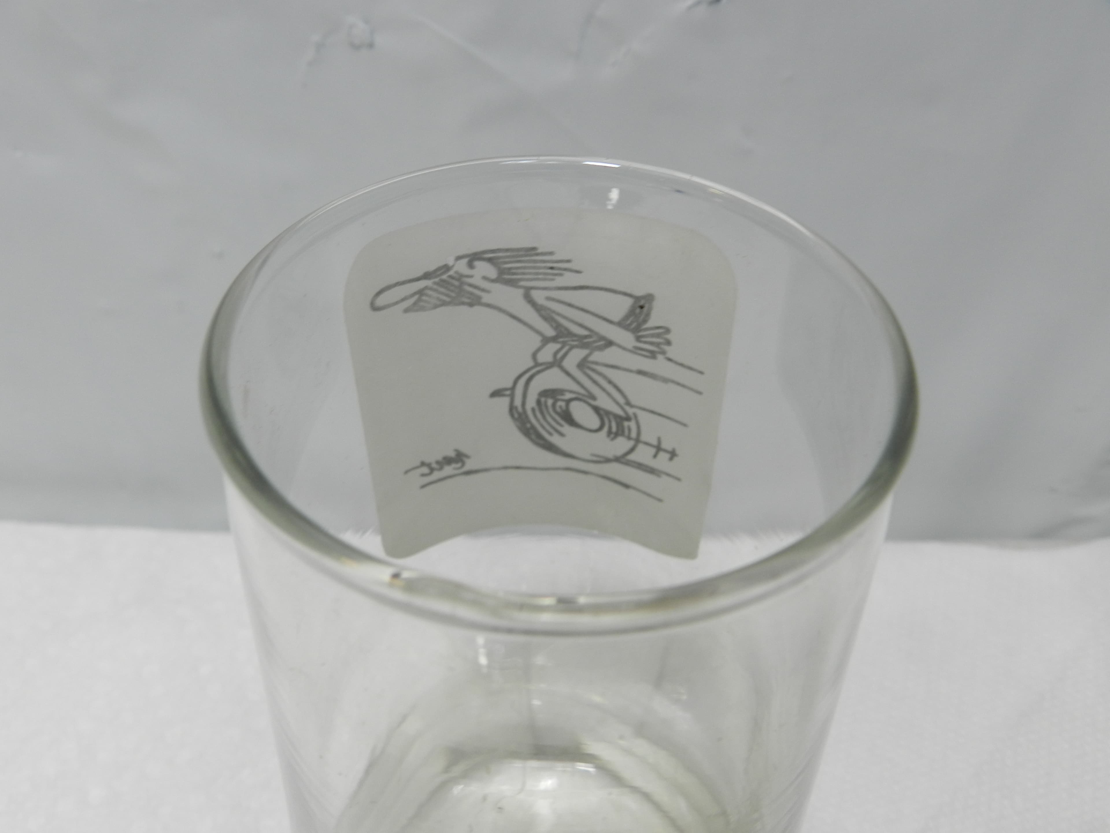 Vintage 1970s B.C. Comics "Caveman on a Wheel" drinking glass  (M95S) - Thumbnail 5