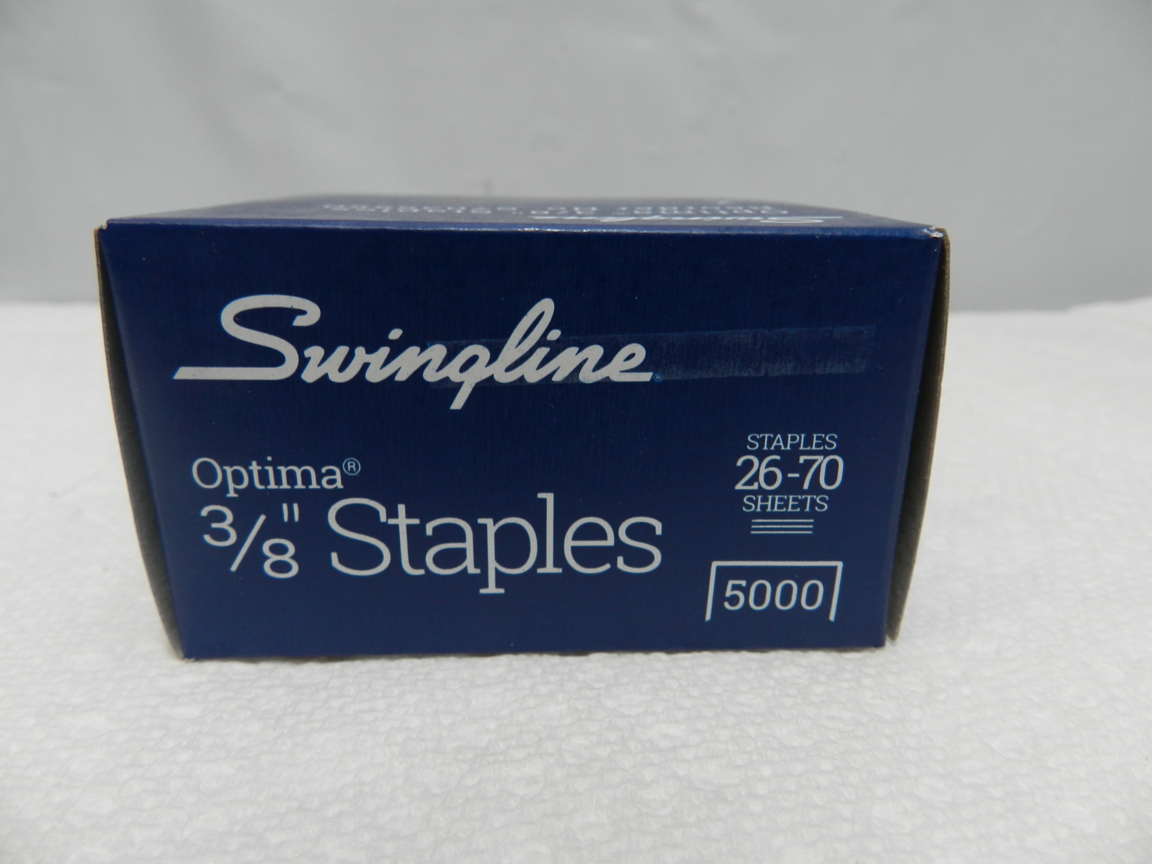 Swingline Optima Staples Heavy Duty 3/8" Length Jam Free  5000/Box Silver (M97S) - Thumbnail 4