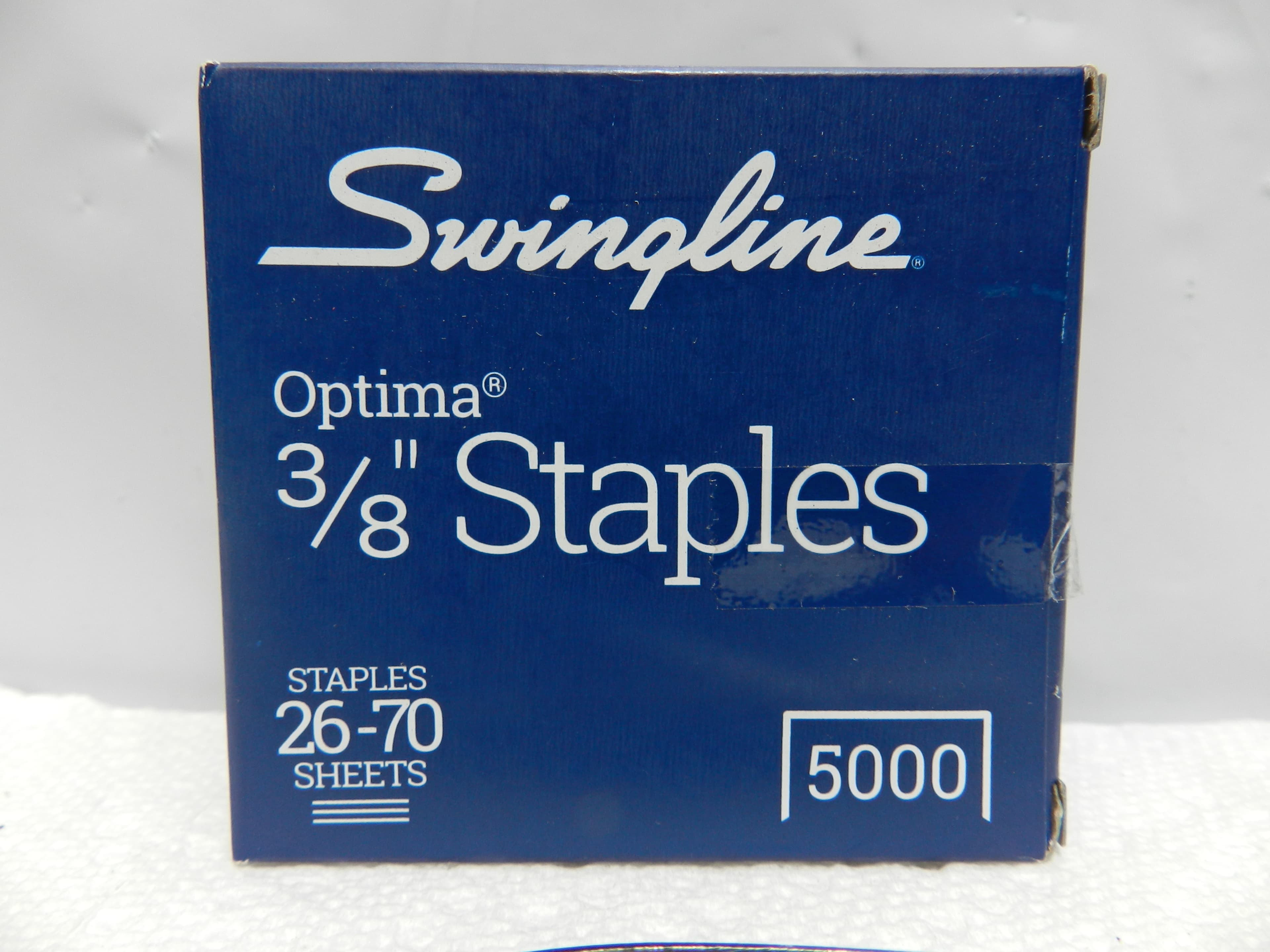 Swingline Optima Staples Heavy Duty 3/8" Length Jam Free  5000/Box Silver (M97S) - Thumbnail 2