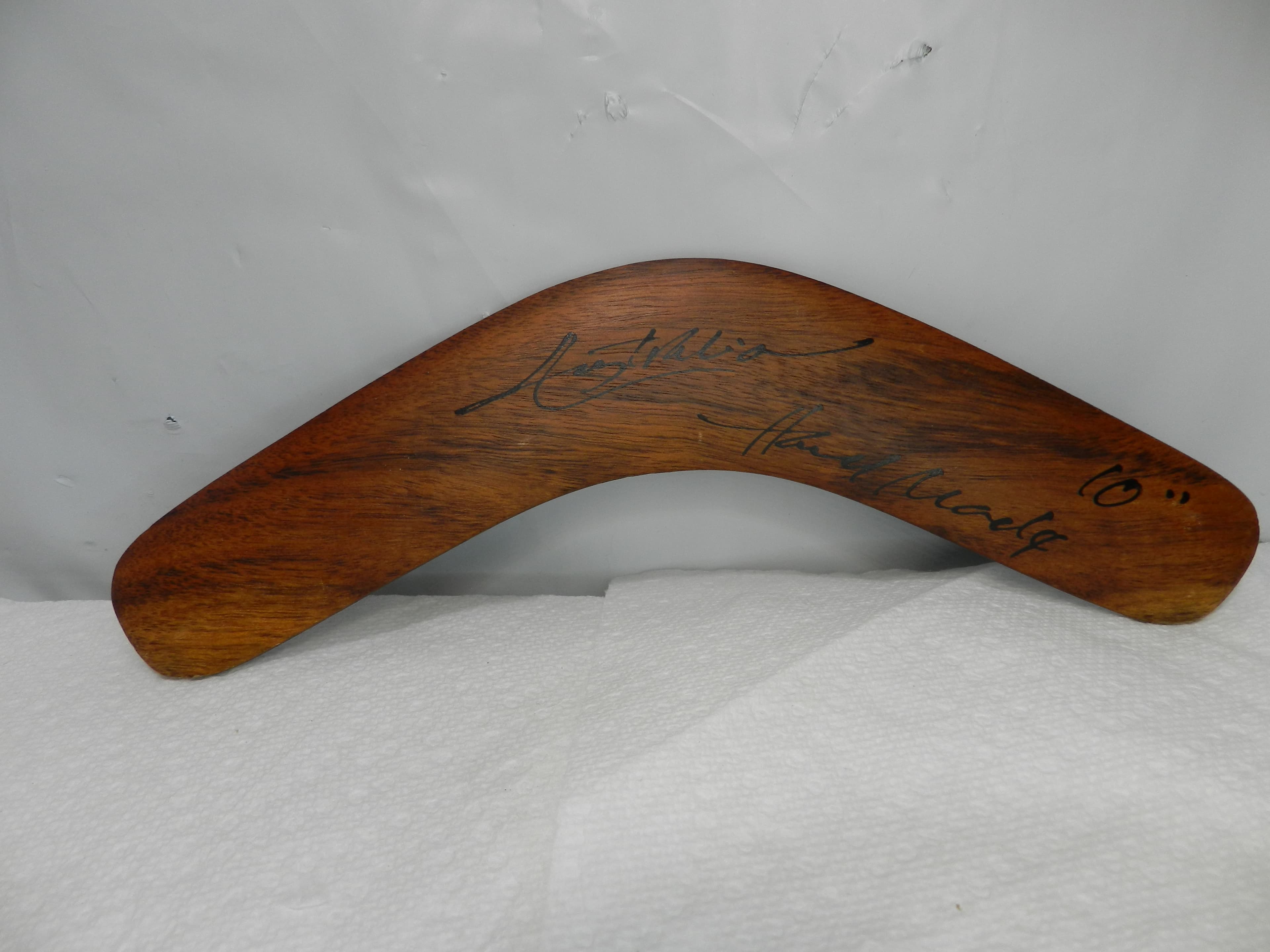 Vintage Australian 10” Boomerang Handmade Hand Painted N1S - Thumbnail 5
