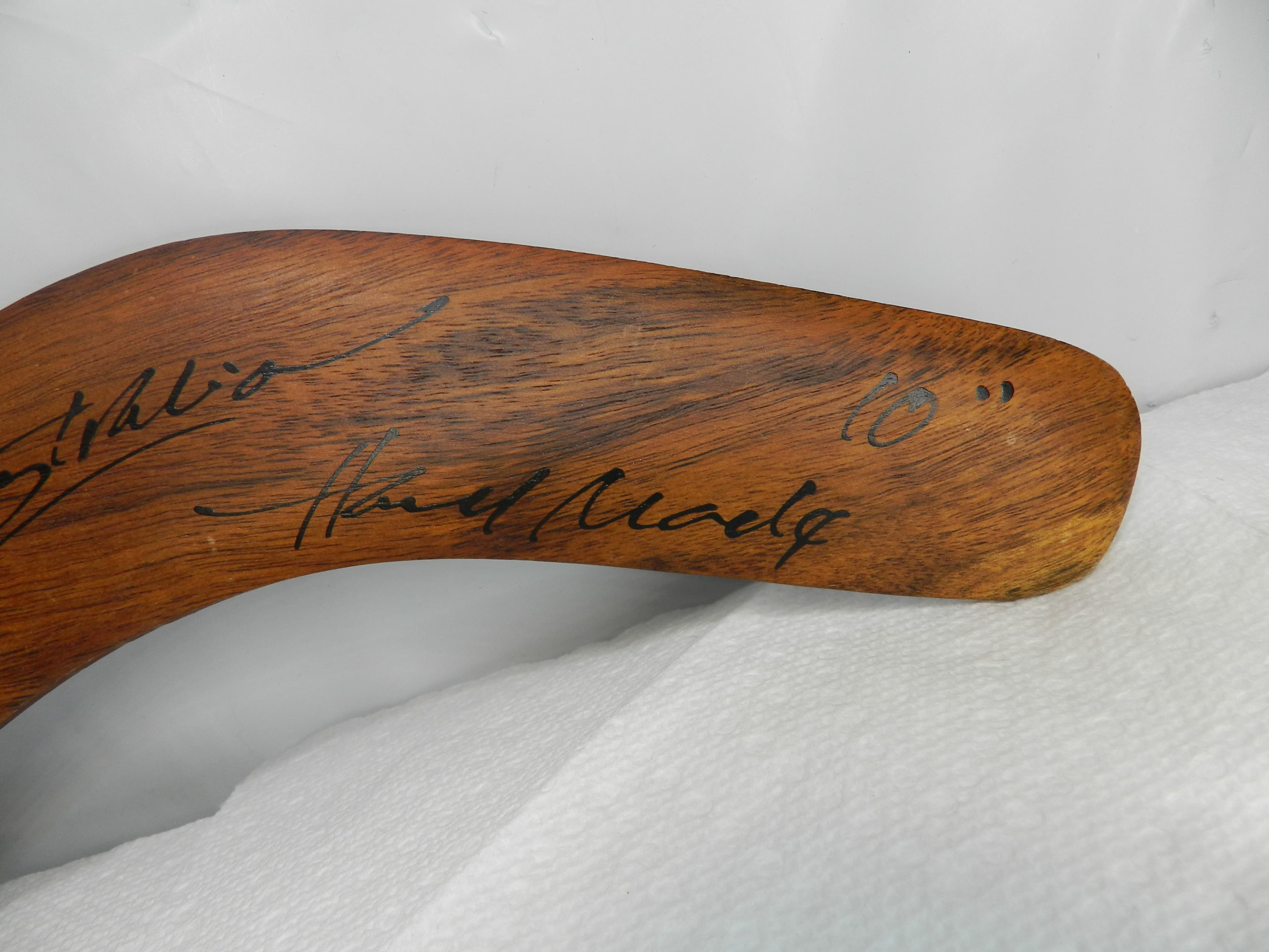 Vintage Australian 10” Boomerang Handmade Hand Painted N1S - Thumbnail 7