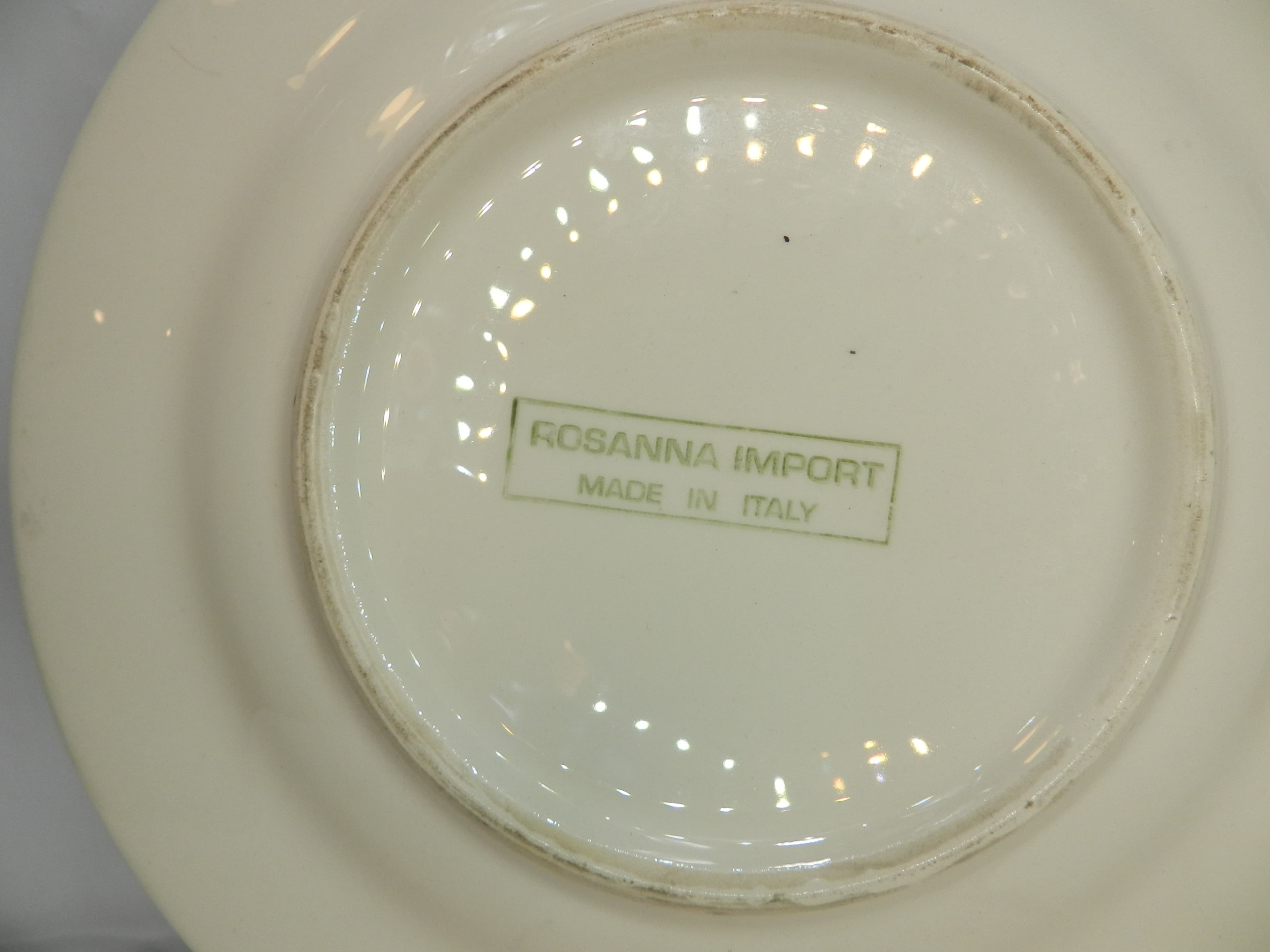 2 Vtg Rosanna Import Salad Plate Hand Painted Cafe Collection Italy 8.5” N2S - Thumbnail 6