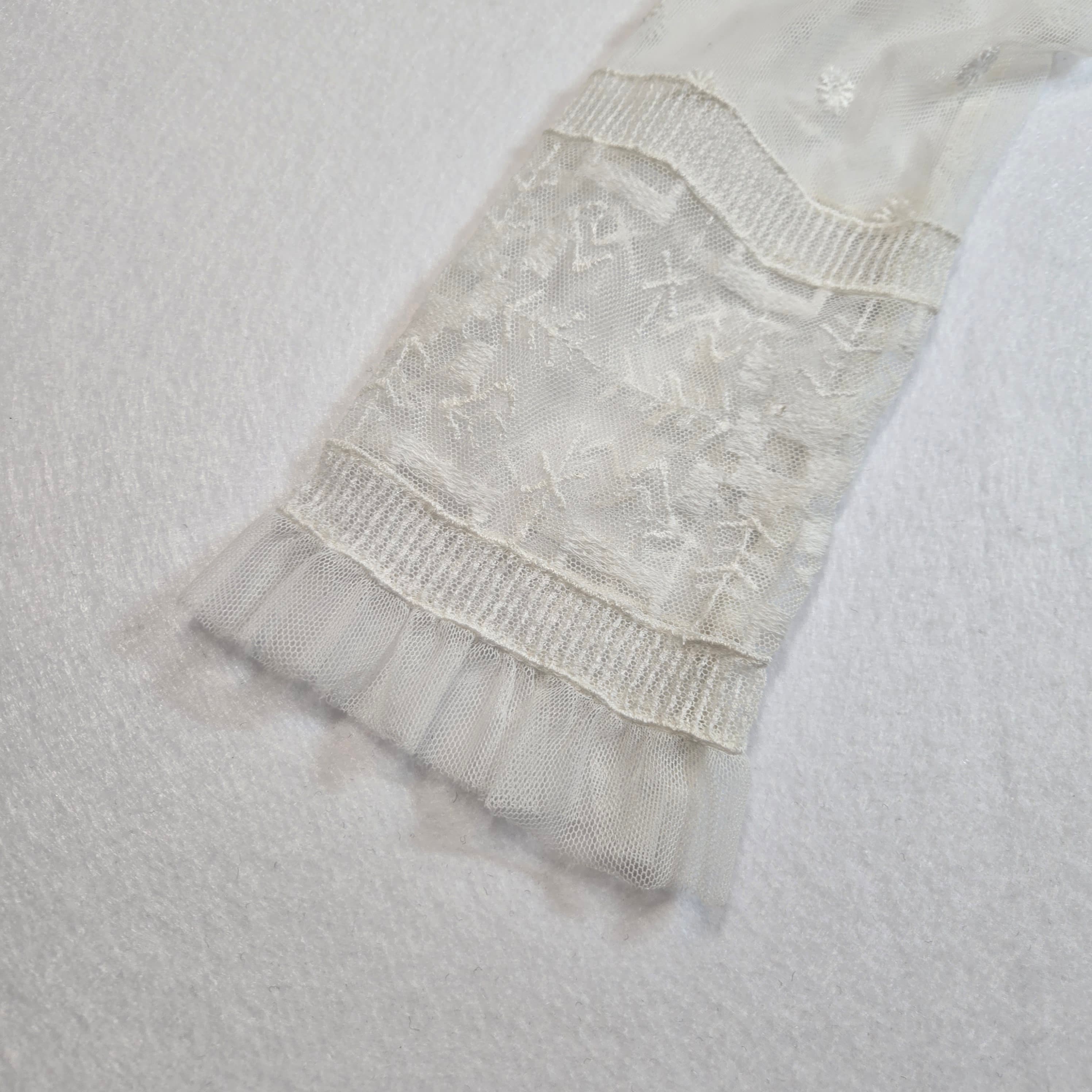 Joie Lace Blouse Ivory Floral Embroidered Size XS NWT - Thumbnail 6