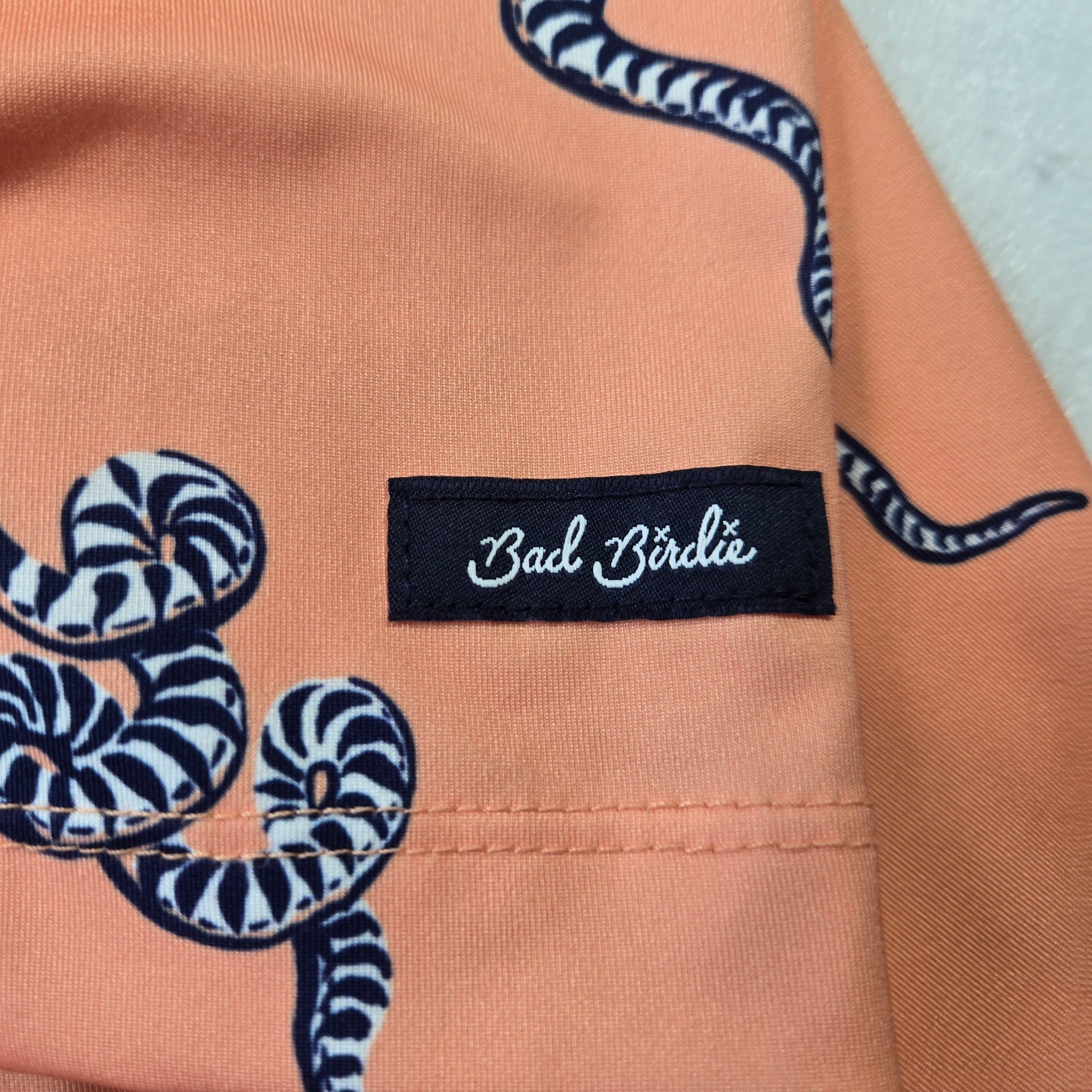 Bad Birdie Margaritaville Polo Shirt Snake Print 2XL - Thumbnail 3