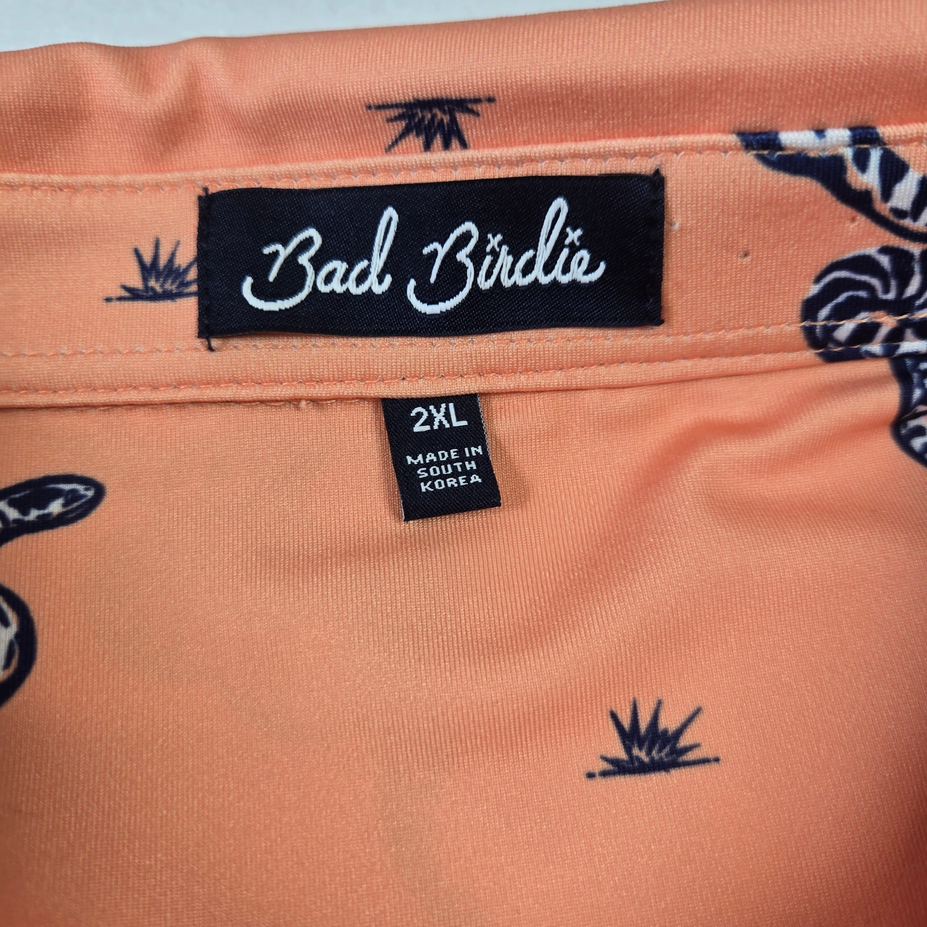 Bad Birdie Margaritaville Polo Shirt Snake Print 2XL - Thumbnail 10