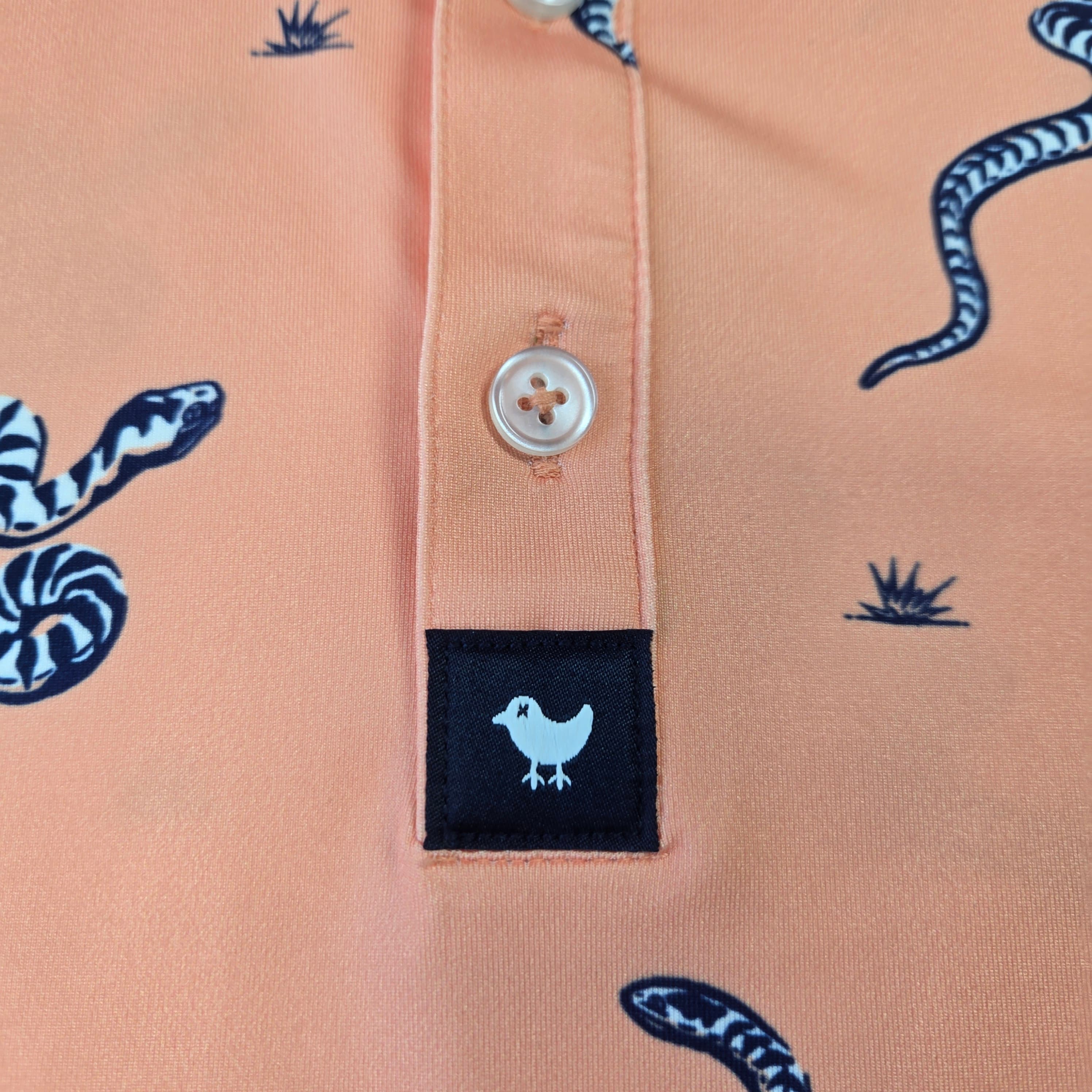 Bad Birdie Margaritaville Polo Shirt Snake Print 2XL - Thumbnail 12