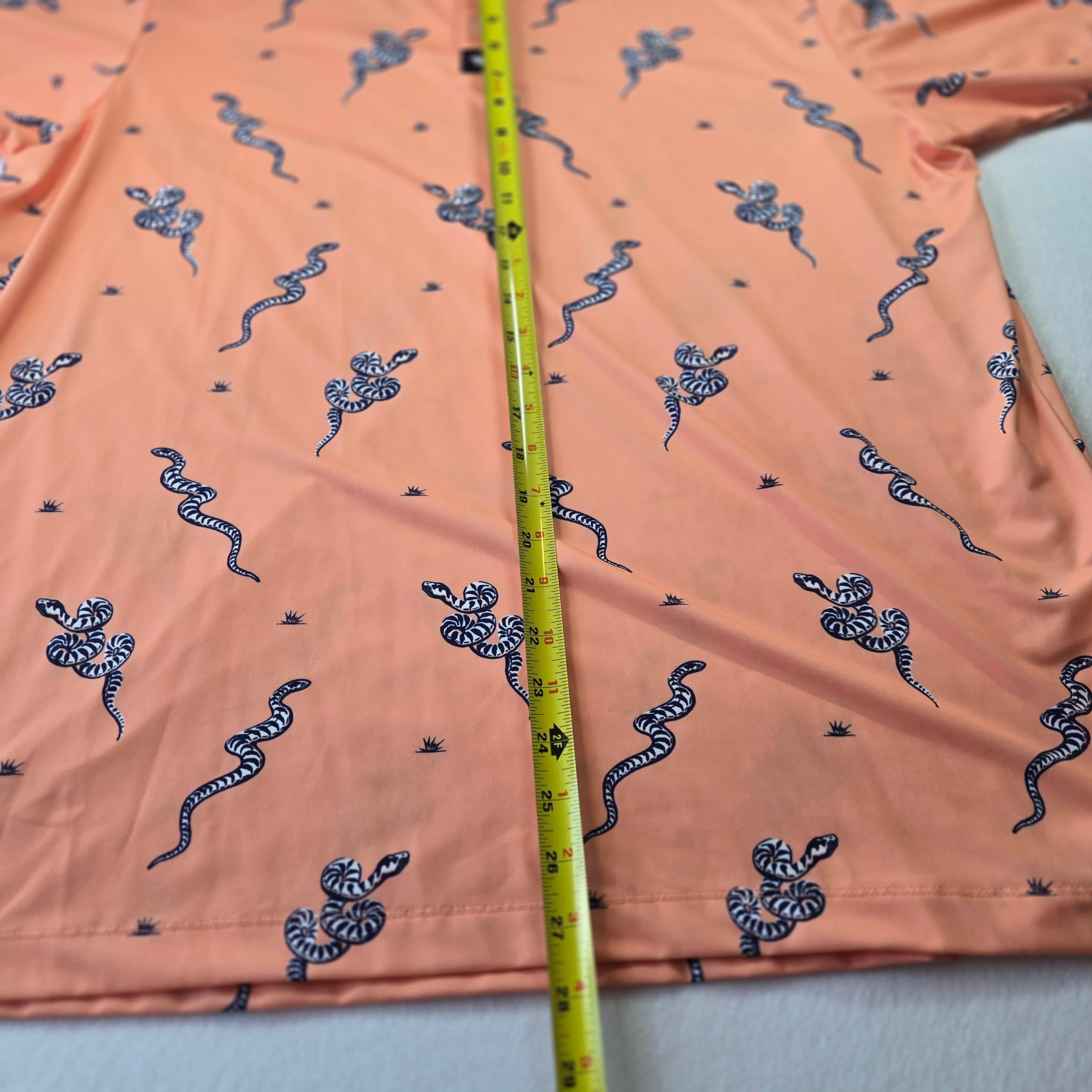 Bad Birdie Margaritaville Polo Shirt Snake Print 2XL - Thumbnail 8