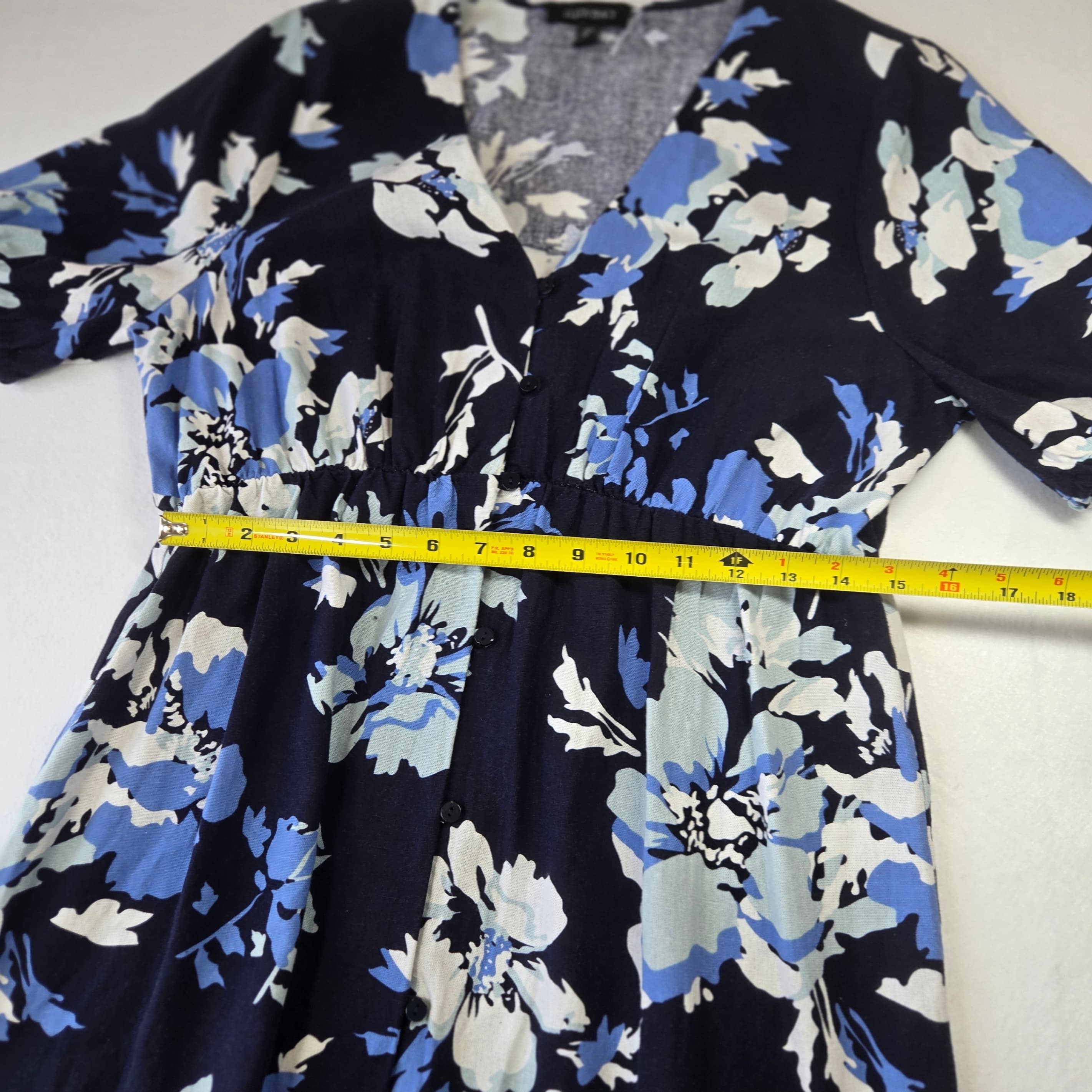 Ellen Tracy Floral Midi Dress Size M - Thumbnail 9