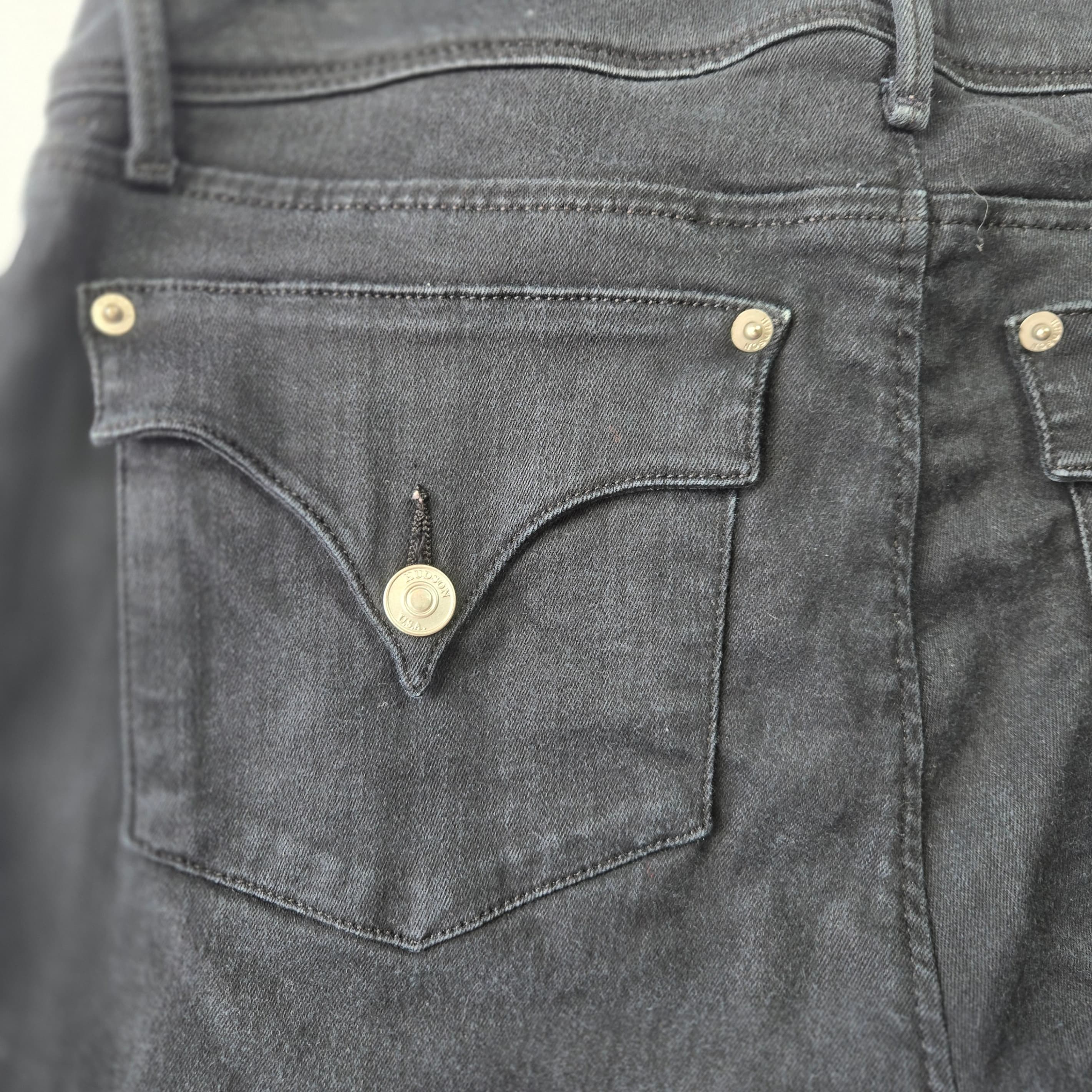 Hudson Black Denim Jeans Size 29 - Thumbnail 3