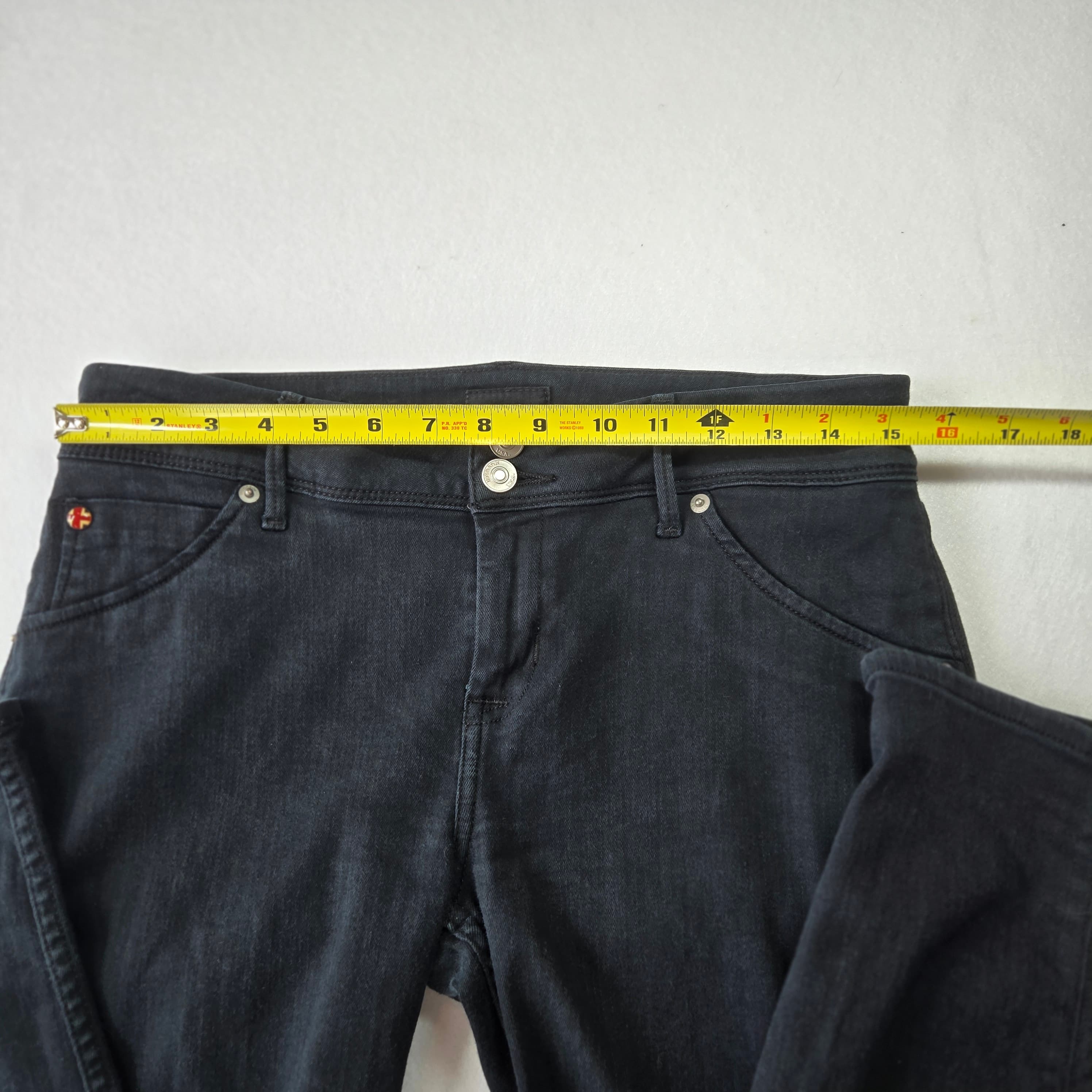 Hudson Black Denim Jeans Size 29 - Thumbnail 5