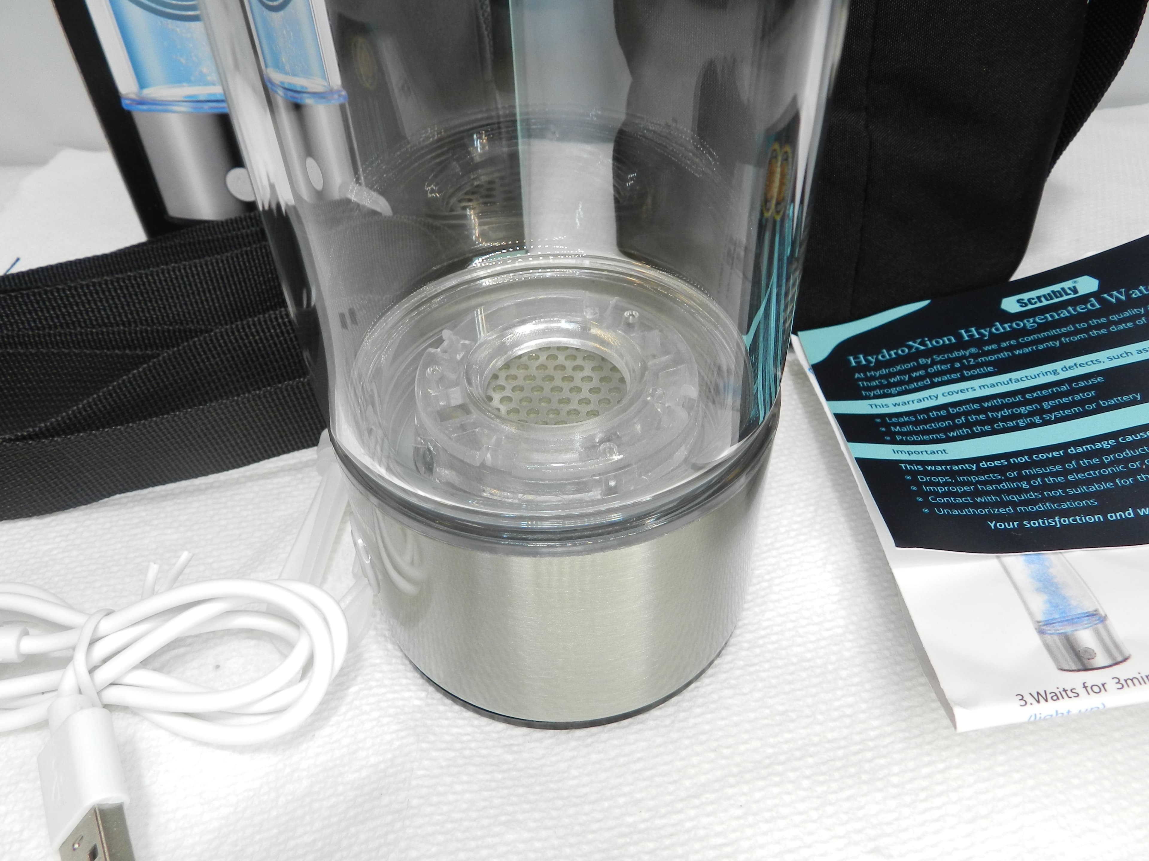 Scrubly HydroXion Hydrogenated Water Bottle Rechargeable Ionizer (N6K) - Thumbnail 10