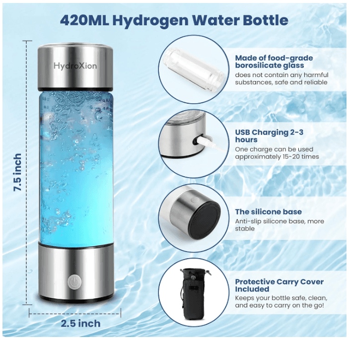 Scrubly HydroXion Hydrogenated Water Bottle Rechargeable Ionizer (N6K) - Thumbnail 7